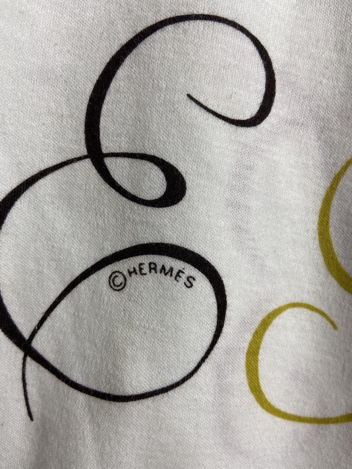 Hermes Hermes Paris vintage t-shirt Alphabet Size US L / EU 52-54 / 3 - 3 Thumbnail