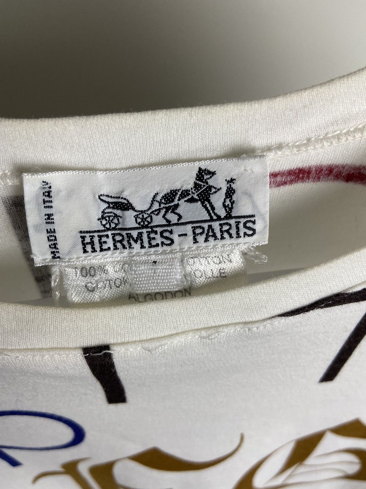 Hermes Hermes Paris vintage t-shirt Alphabet Size US L / EU 52-54 / 3 - 4 Thumbnail