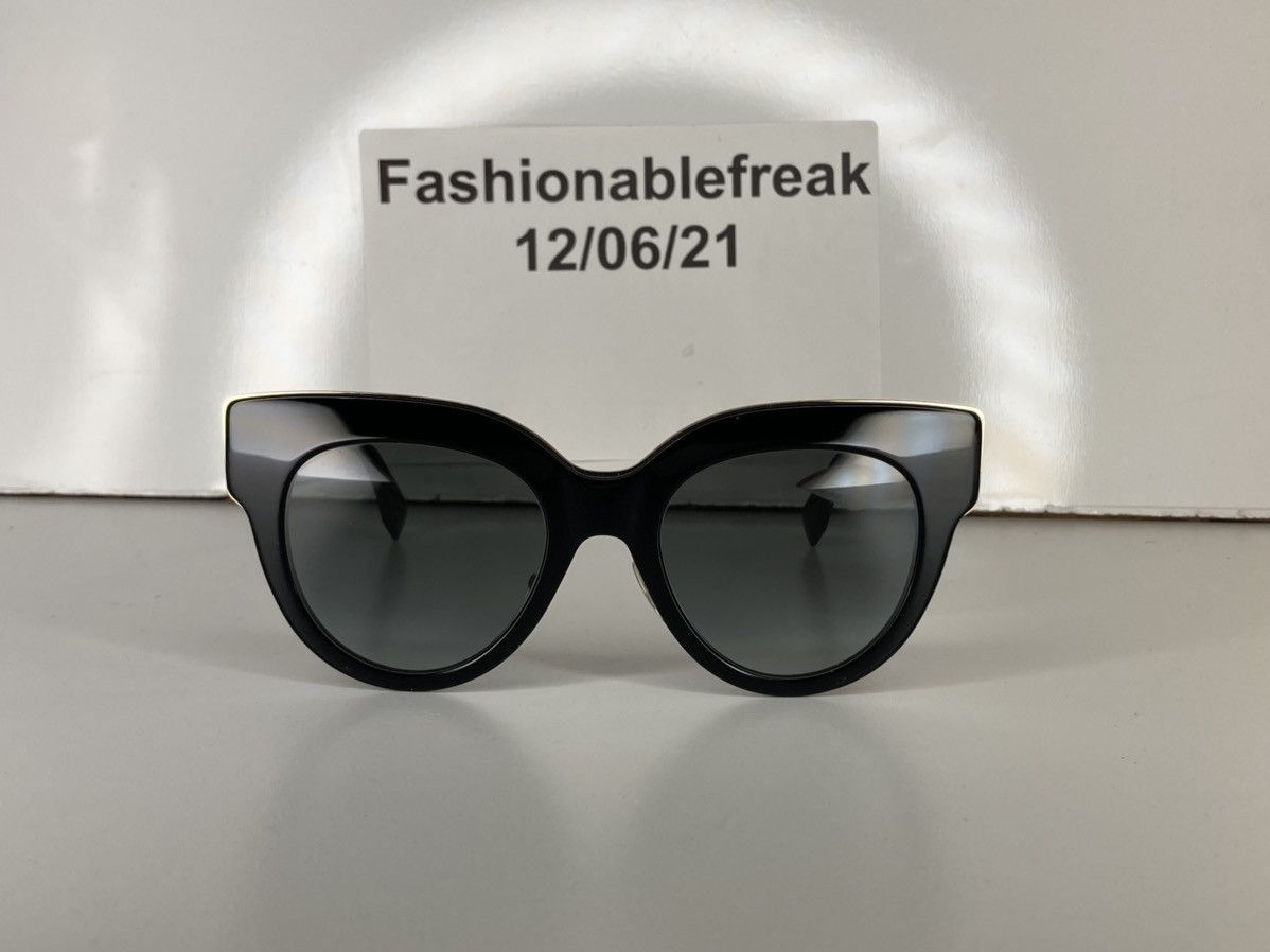 Fendi FENDI FF 0360/G/S Black Gold Shaded 807/9O Women  display picture 3