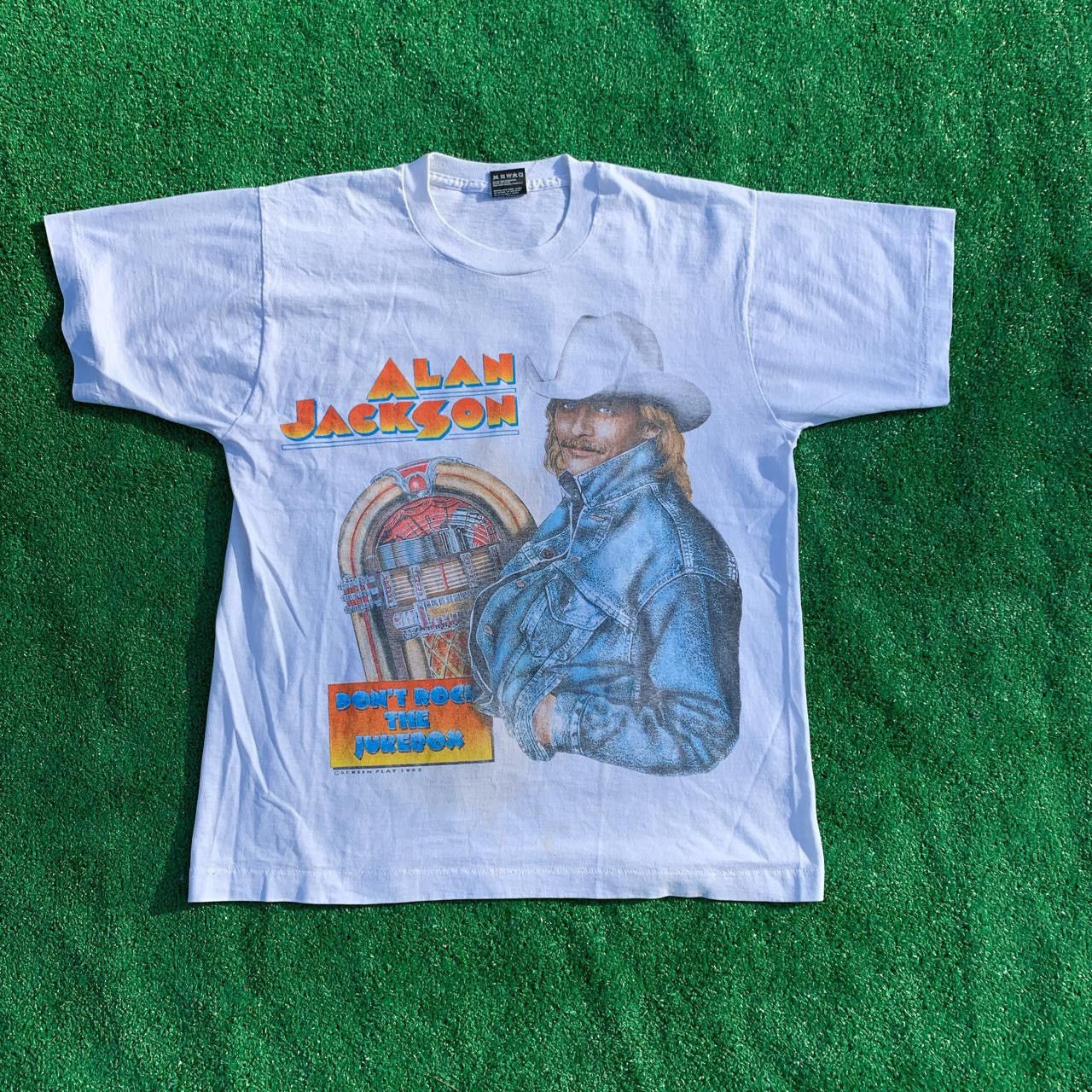 Vintage selling 1990s Alan Jackson T-Shirt, Don’t Rock the Jukebox, Screen Stars Large