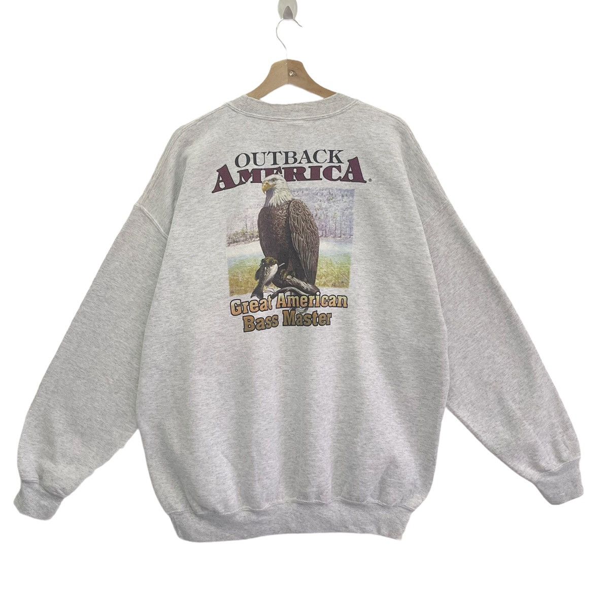 Harley Davidson × Vintage Vintage Outback America Big Logo Printed Sweatshirt Size XL Size US XL / EU 56 / 4 - 1 Thumbnail