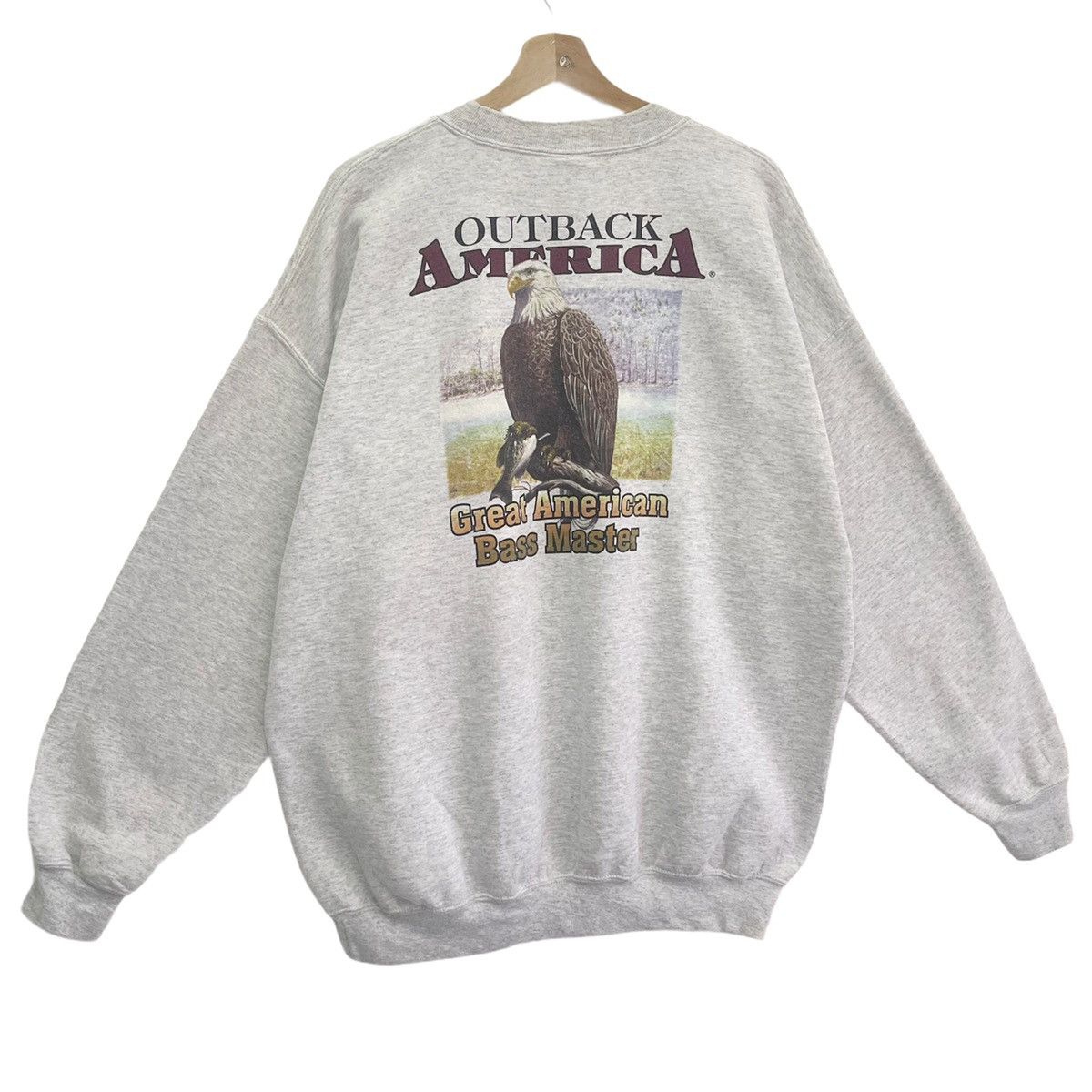 Harley Davidson × Vintage Vintage Outback America Big Logo Printed Sweatshirt Size XL Size US XL / EU 56 / 4 - 2 Thumbnail