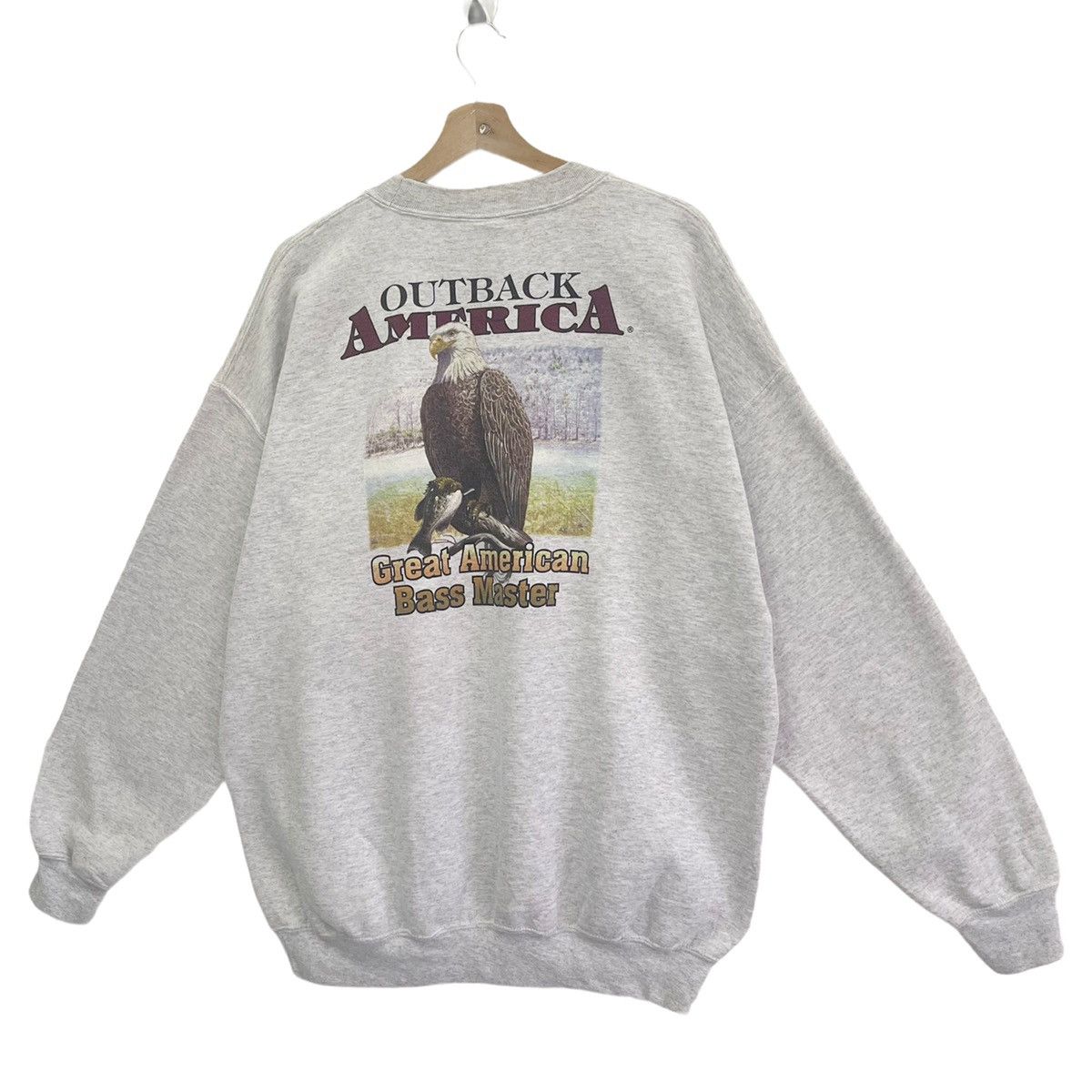 Harley Davidson × Vintage Vintage Outback America Big Logo Printed Sweatshirt Size XL Size US XL / EU 56 / 4 - 3 Thumbnail
