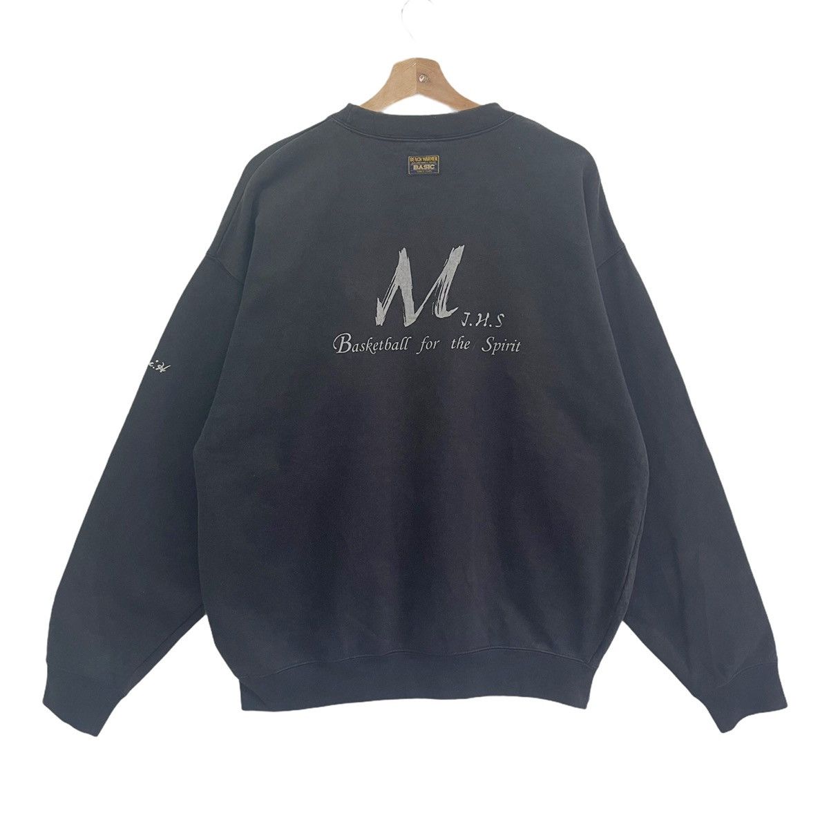 Japanese Brand Vtg Basketball Run Break Big Logo Crewneck Sweatshirt size L Size US L / EU 52-54 / 3 - 1 Thumbnail