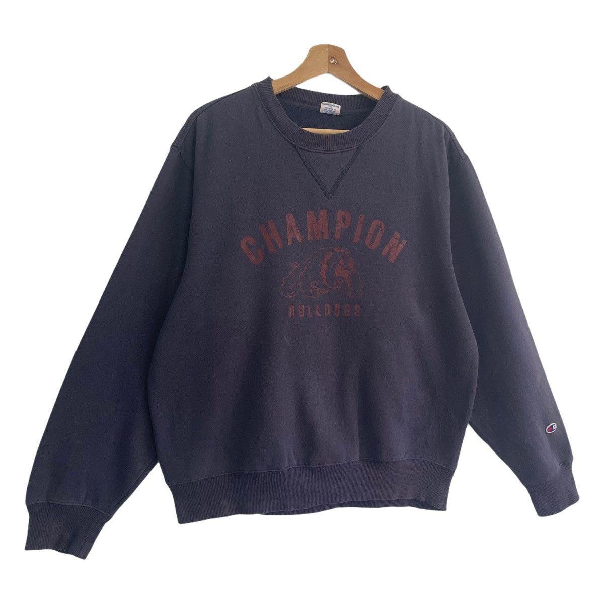 Champion Vintage 90s Champion Bulldogs Crewneck Sweatshirt Size M Size US M / EU 48-50 / 2 - 2 Thumbnail