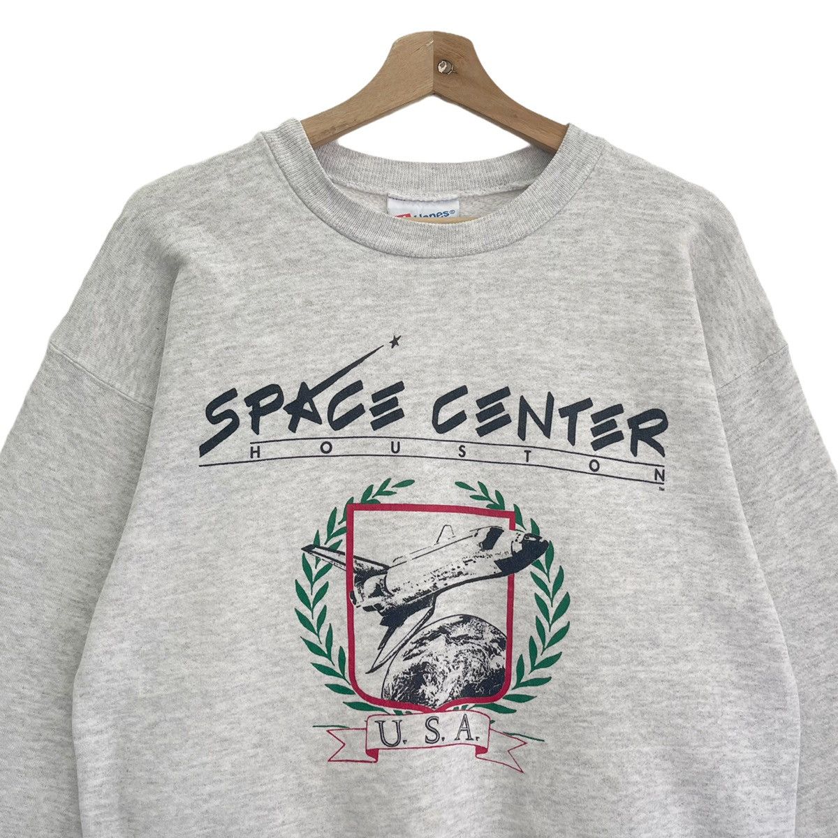 Japanese Brand Vintage 90's Space Center Houston Crewneck Sweatshirt Size M Size US M / EU 48-50 / 2 - 4 Thumbnail