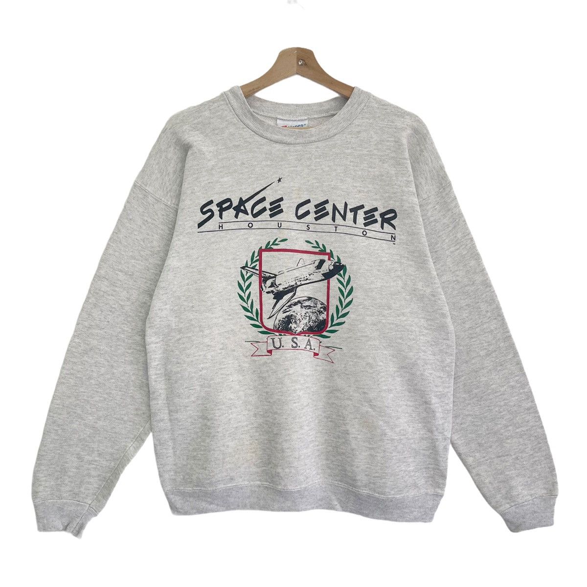 Japanese Brand Vintage 90's Space Center Houston Crewneck Sweatshirt Size M Size US M / EU 48-50 / 2 - 1 Thumbnail