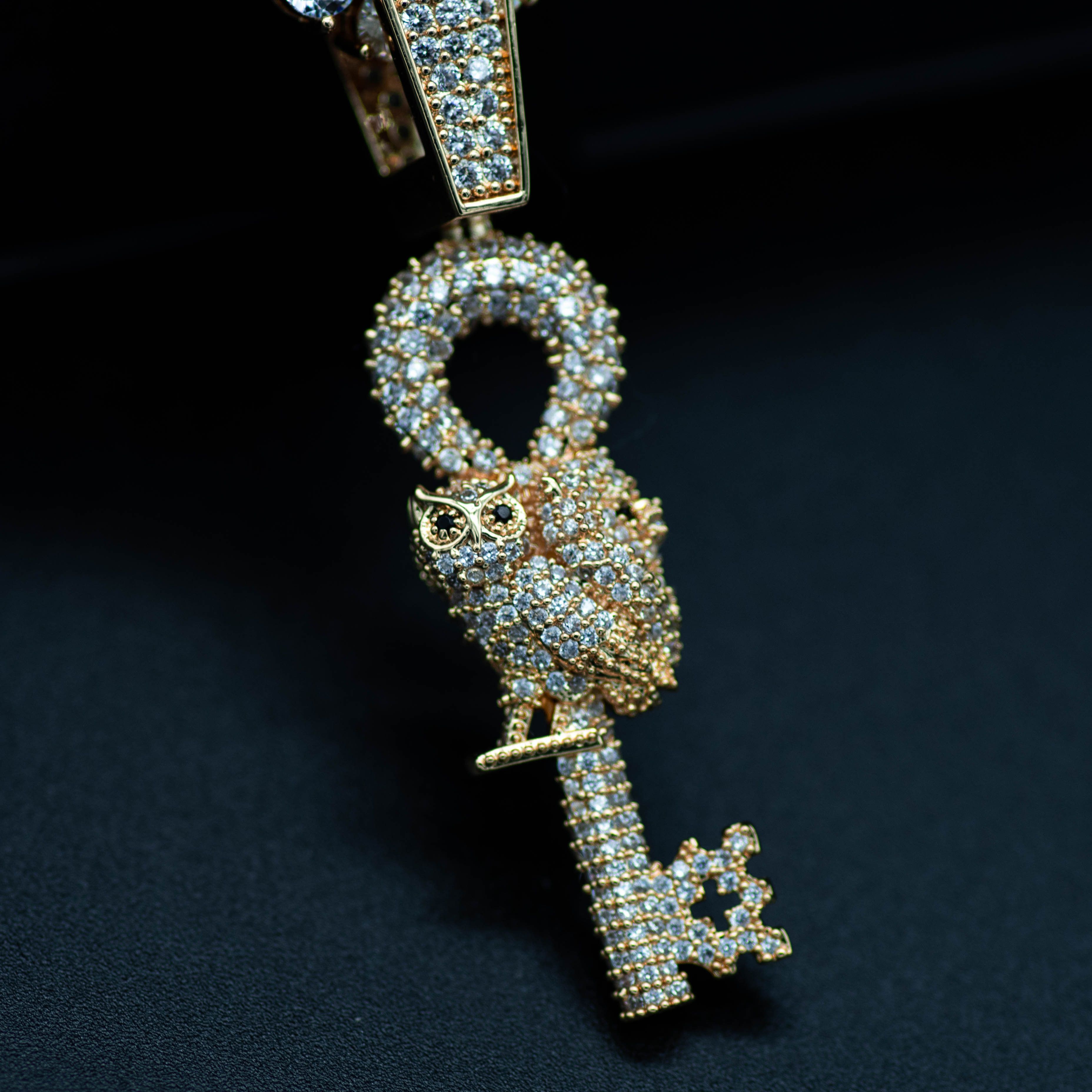 Other 18k Major Key Lion Owl OVO Necklace Yellow Gold Diamond Size ONE SIZE - 2 Thumbnail