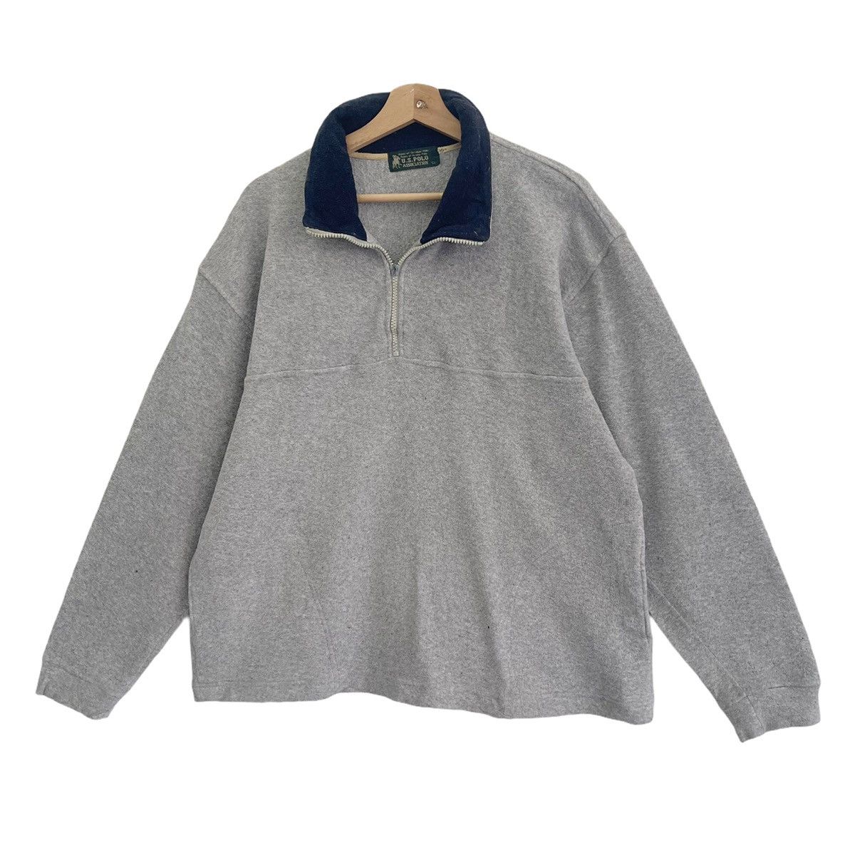 U.S. Polo Assn. Vintage Us Polo Association Halfzip Fleece Size L Size US L / EU 52-54 / 3 - 3 Thumbnail