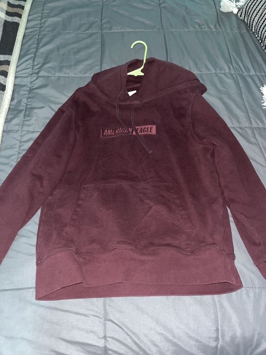 American eagle box logo hot sale hoodie