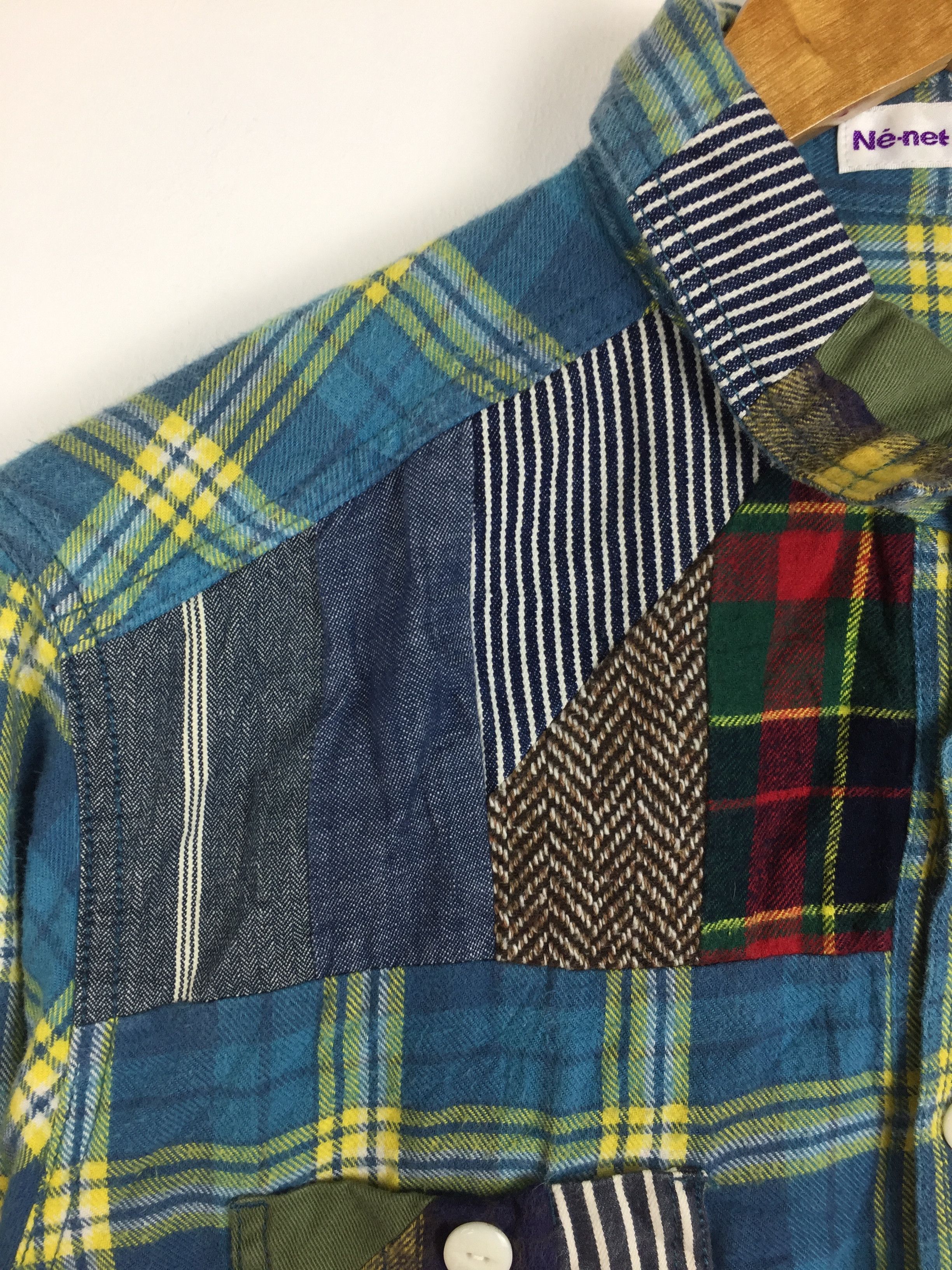 Ne-Net Ne-Net By Issey Miyake patchwork flannel Size US M / EU 48-50 / 2 - 4 Thumbnail
