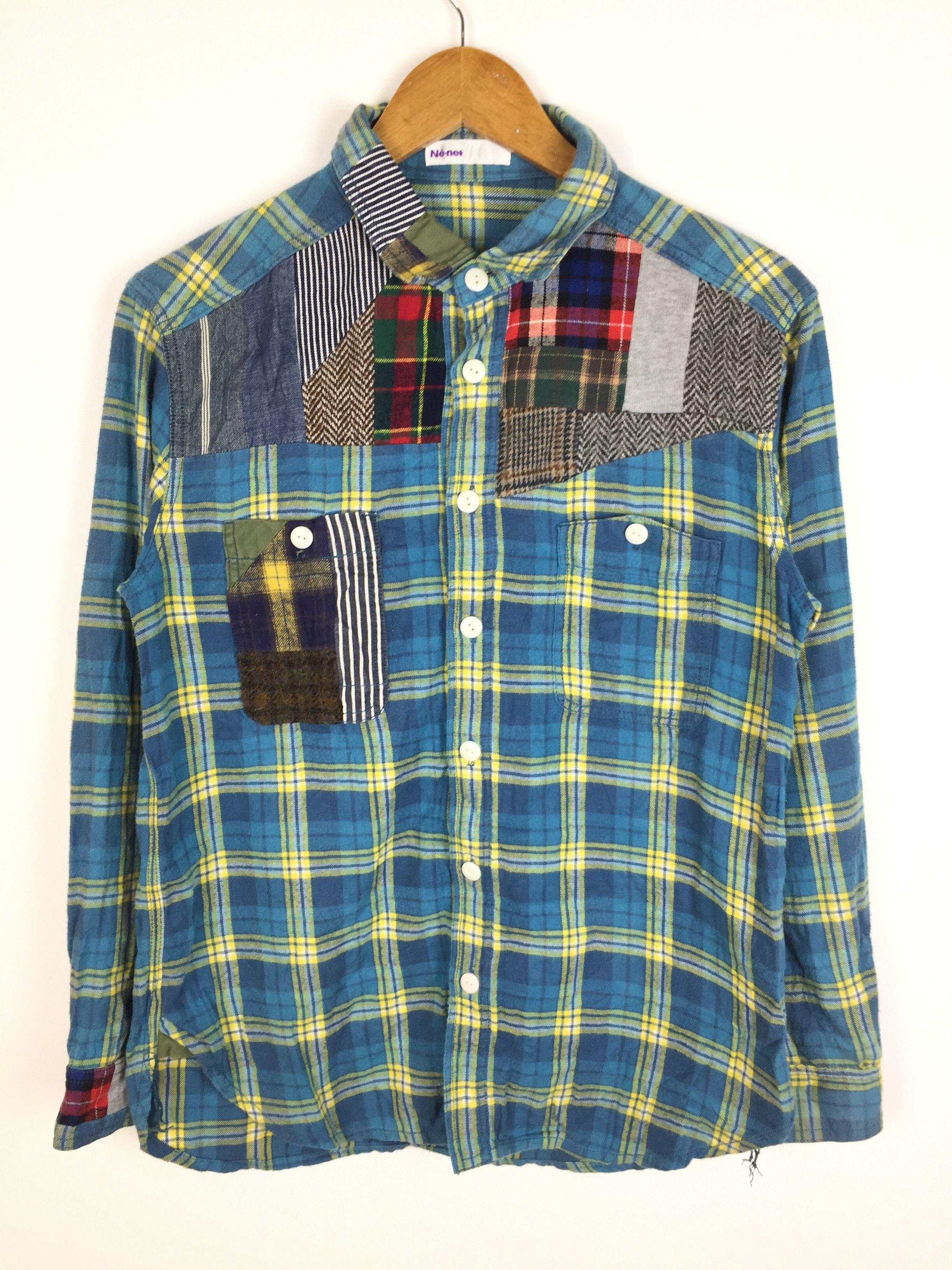 Ne-Net Ne-Net By Issey Miyake patchwork flannel Size US M / EU 48-50 / 2 - 2 Thumbnail
