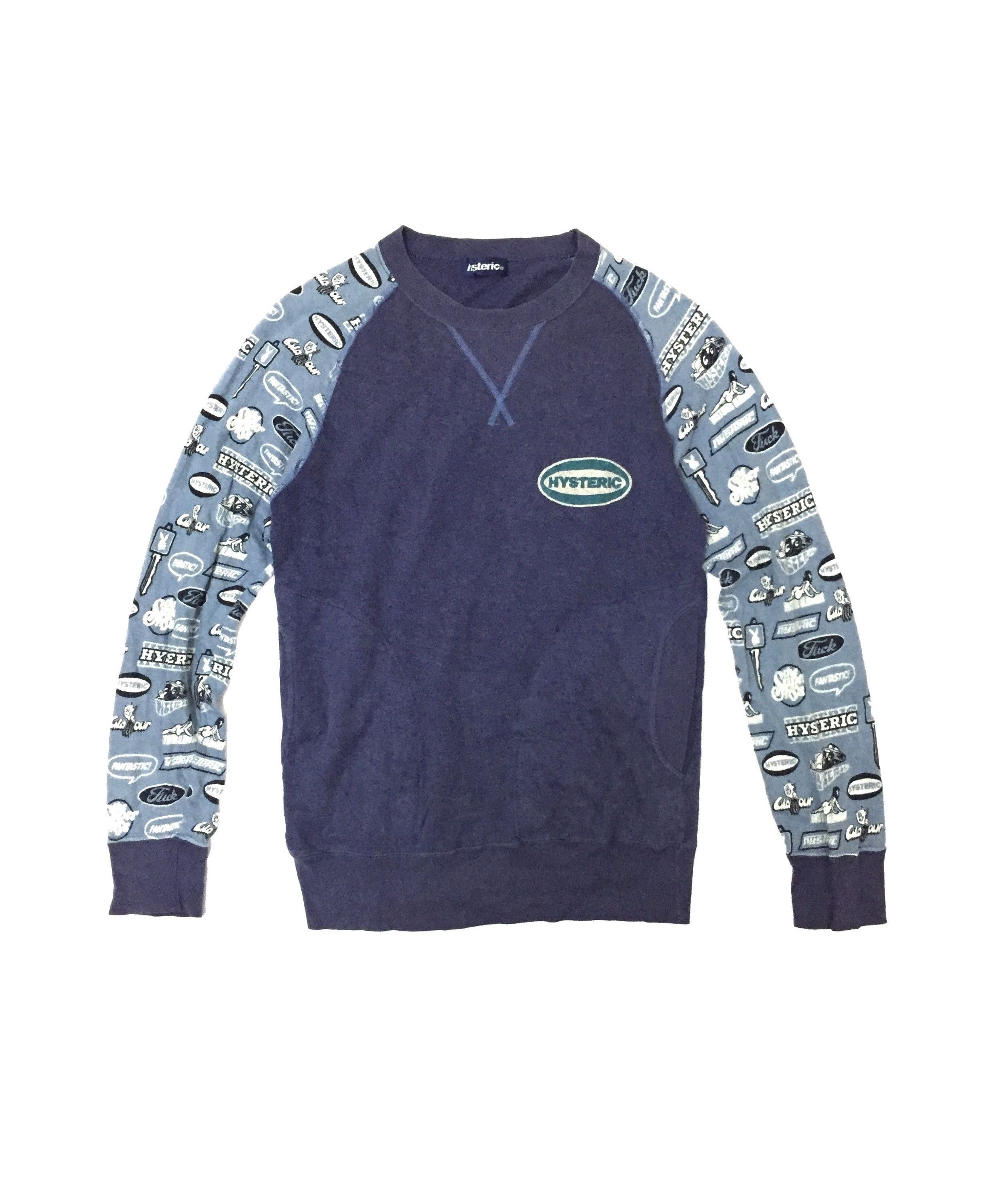 Hysteric Glamour 90's HYSTERIC GLAMOUR crew neck sleeve Logo Size US S / EU 44-46 / 1 - 1 Thumbnail