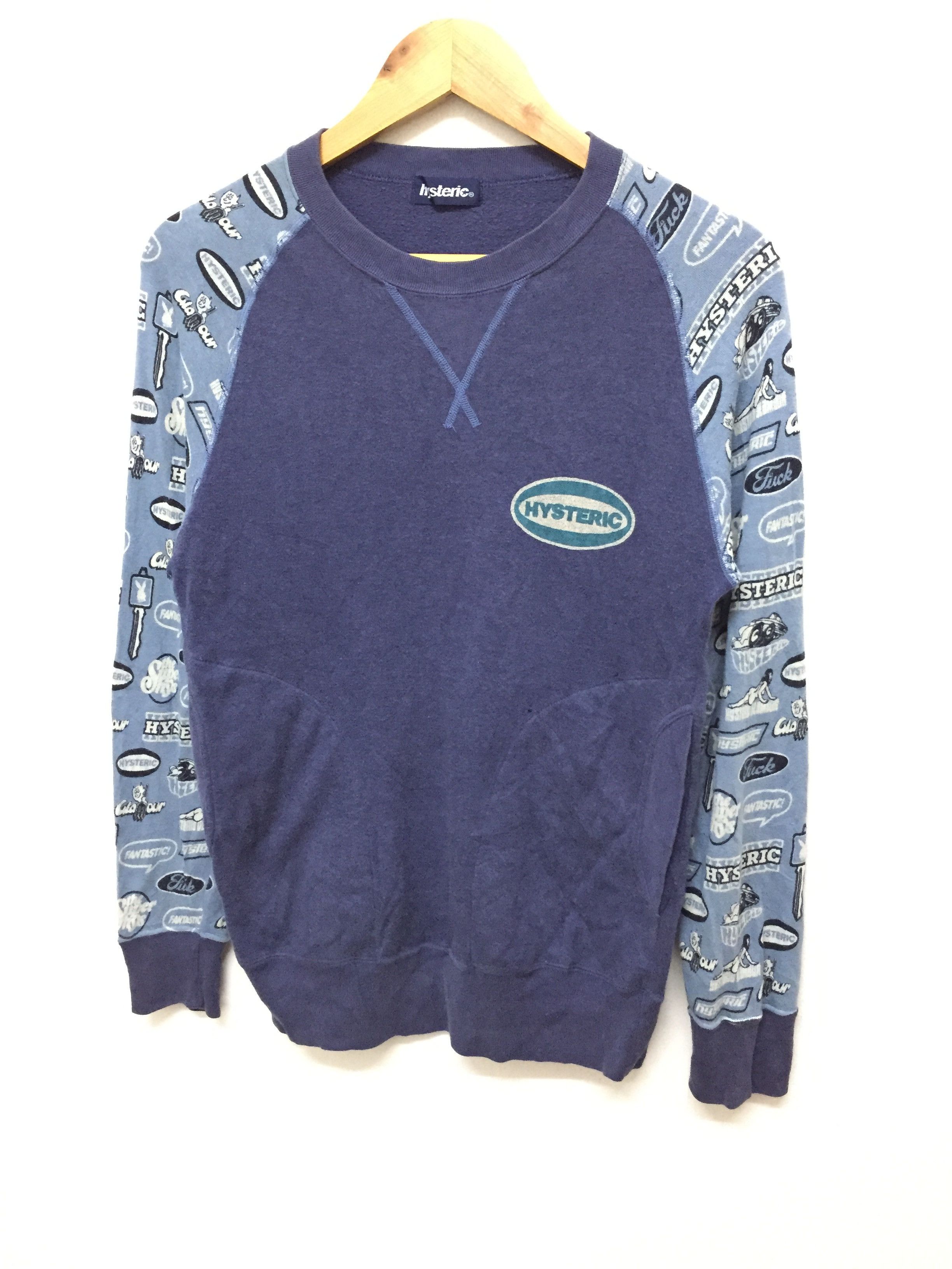 Hysteric Glamour 90's HYSTERIC GLAMOUR crew neck sleeve Logo Size US S / EU 44-46 / 1 - 2 Thumbnail