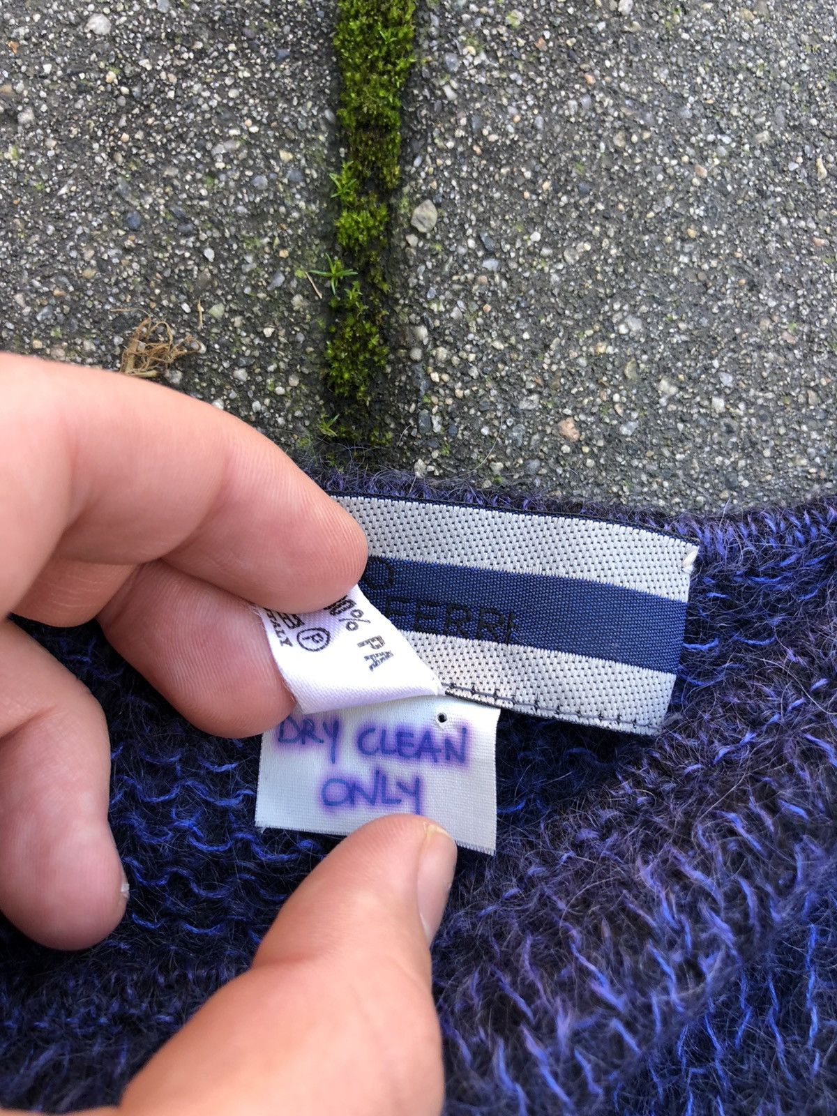 Vintage *fits s/m* Archive Marco Tagliaferri “slash” mohair knit Size US XS / EU 42 / 0 - 5 Thumbnail
