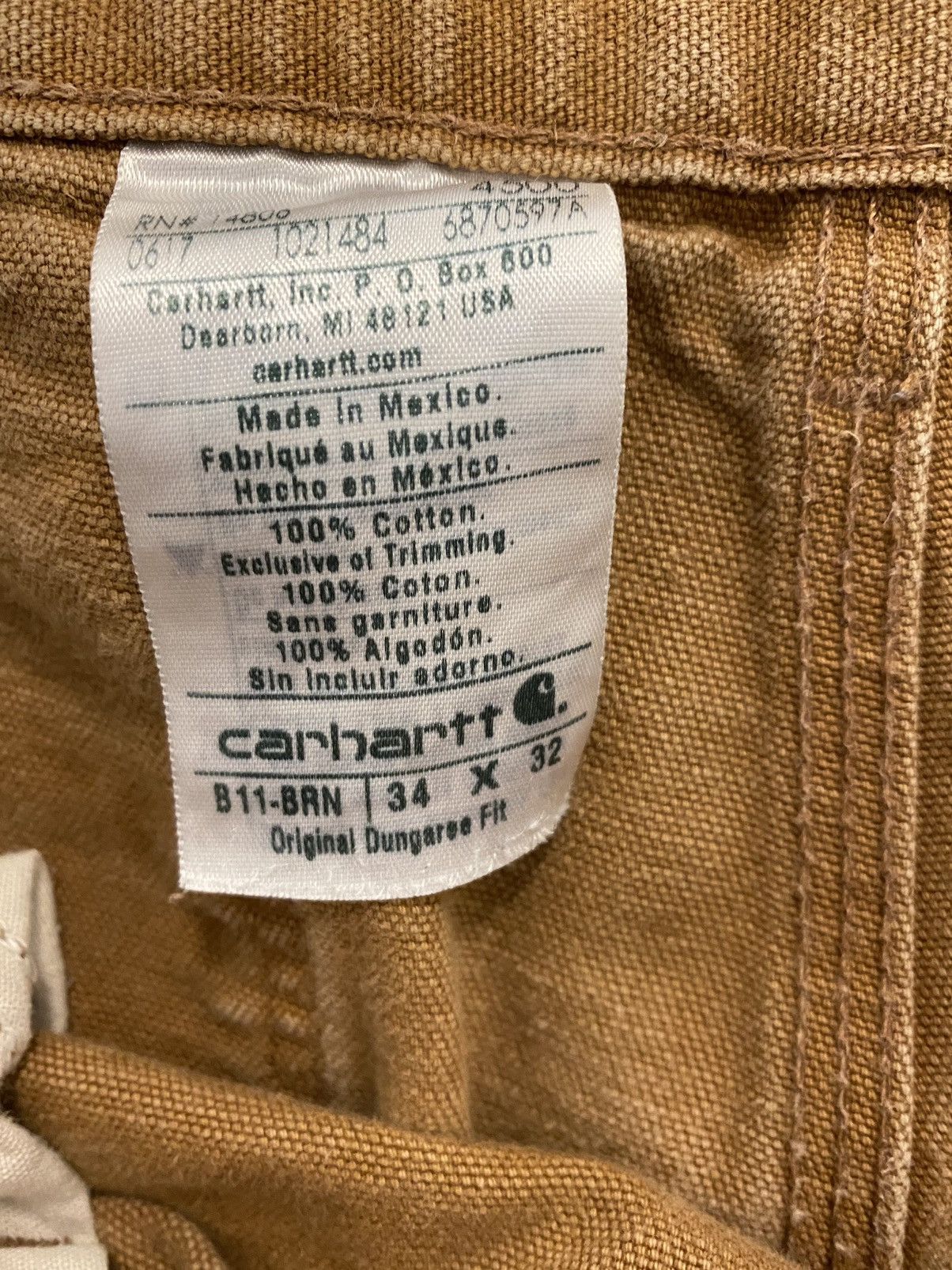 Carhartt Carhartt original Dungaree fit - 100% cotton Size US 34 / EU 50 - 2 Thumbnail