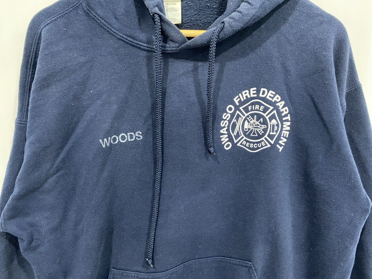 Vintage Vintage Hoodie Sweatshirt OWASSO FIRE DEPARTMENT Size US L / EU 52-54 / 3 - 3 Thumbnail