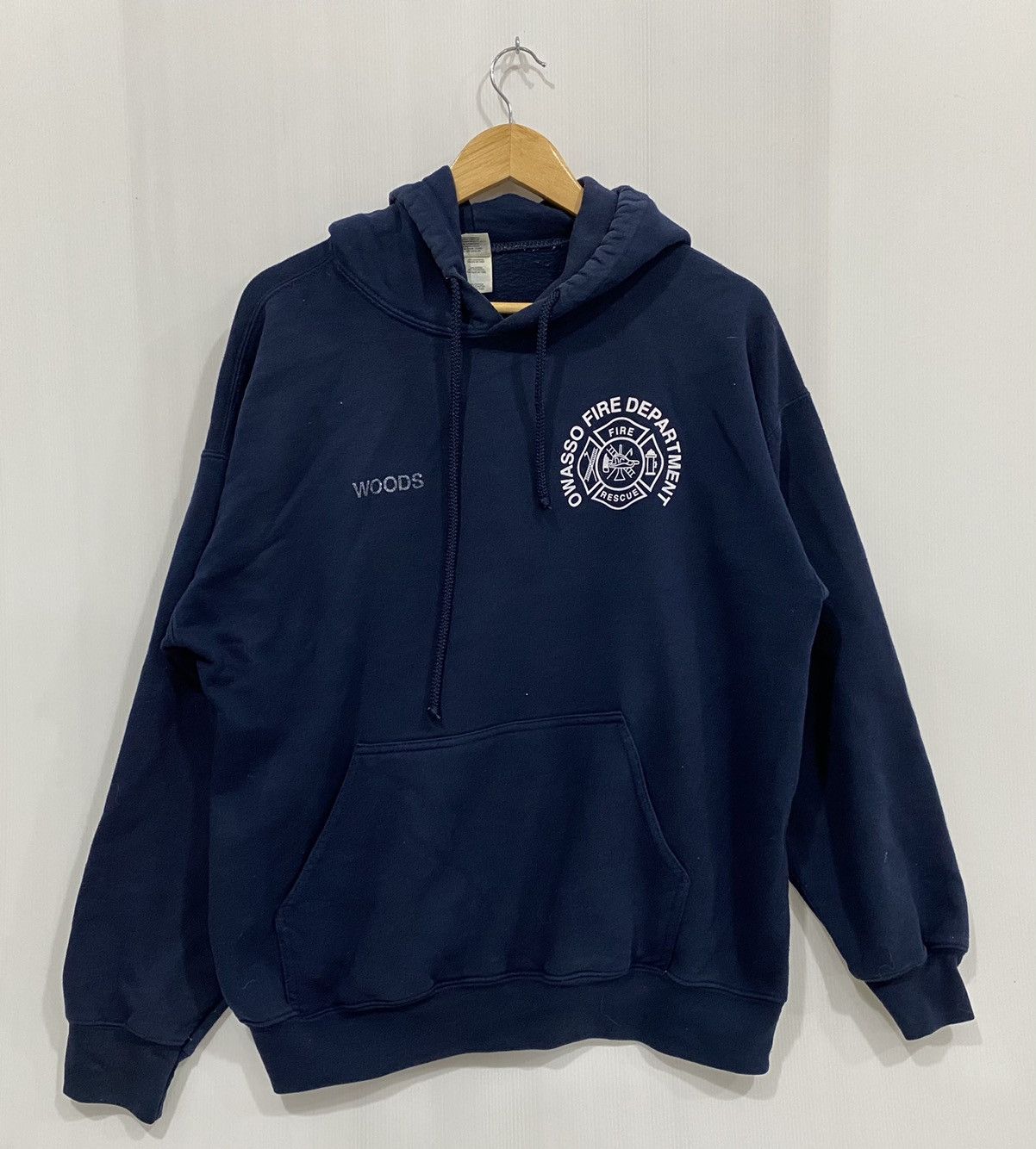 Vintage Vintage Hoodie Sweatshirt OWASSO FIRE DEPARTMENT Size US L / EU 52-54 / 3 - 1 Thumbnail