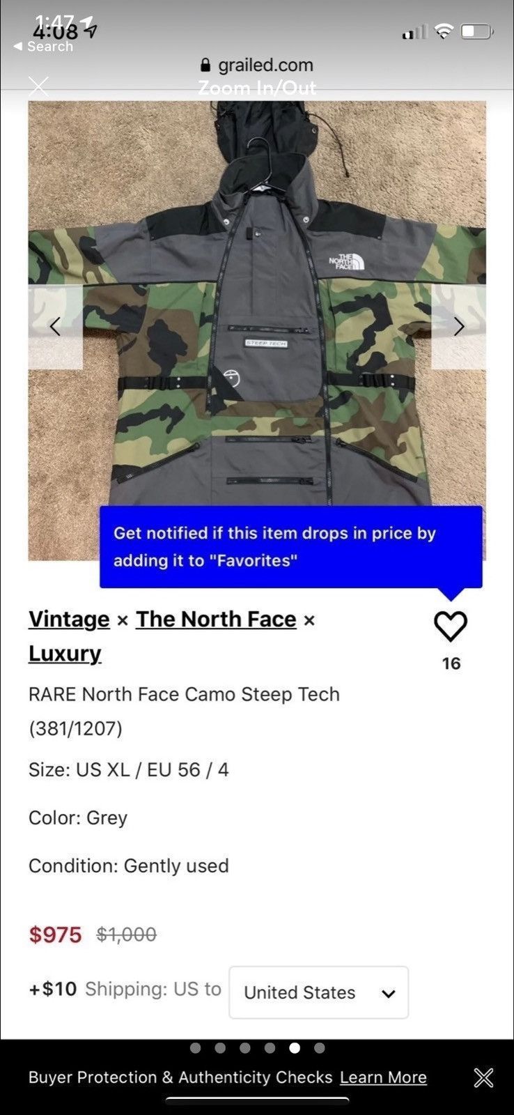 North Face Steep Tech Camo | Grailed