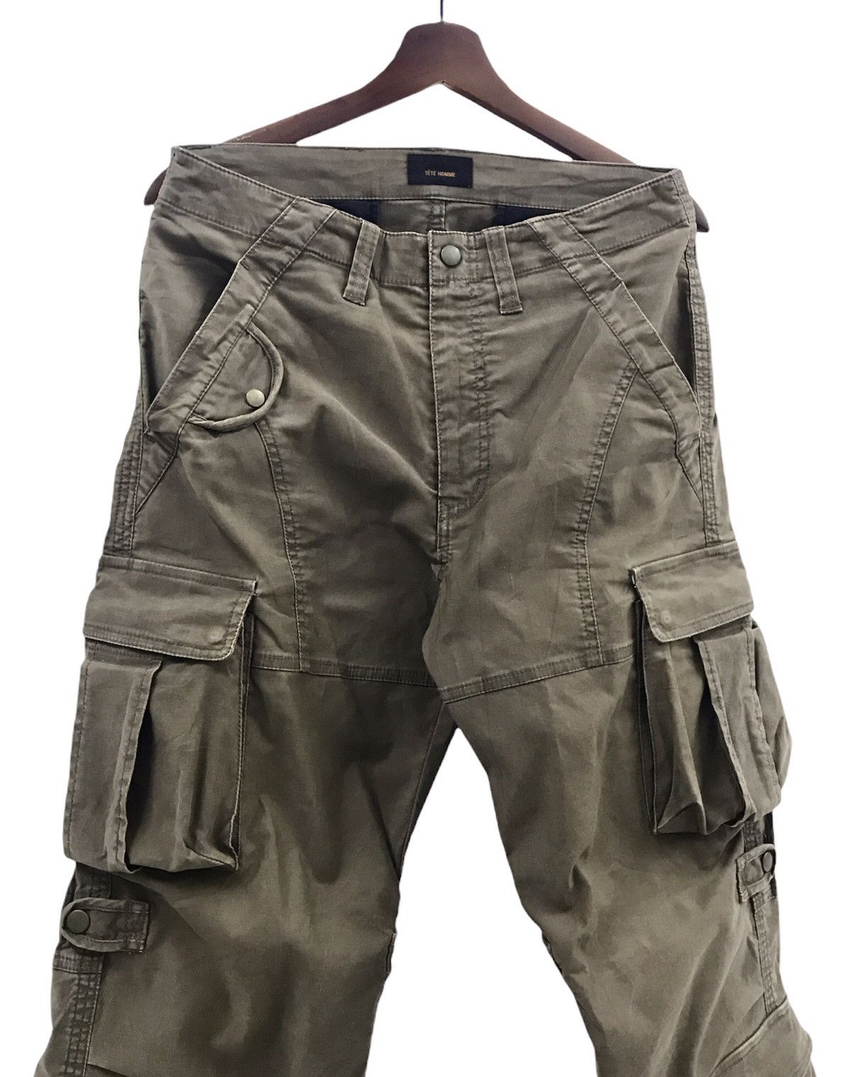 Issey Miyake × Tete Homme Tete Homme Japanese Cargo Pants Multipockets Size US 29 - 5 Thumbnail