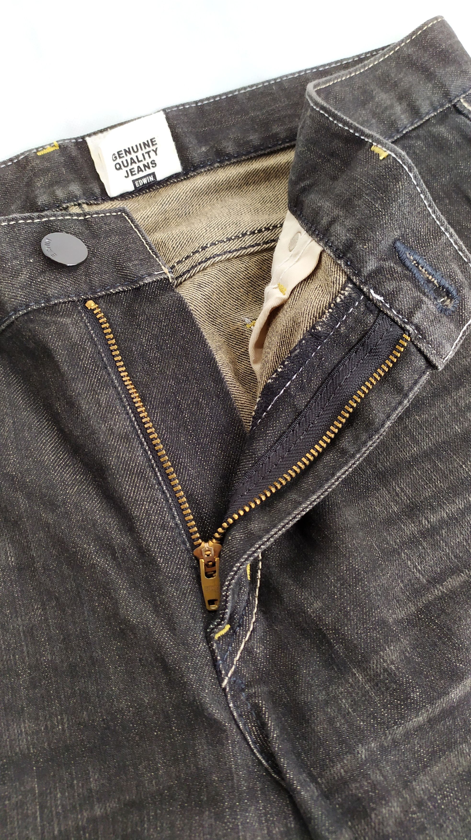 Japanese Brand Japanese brand EDWIN black denim pants size 34 Size US 35 - 6 Thumbnail