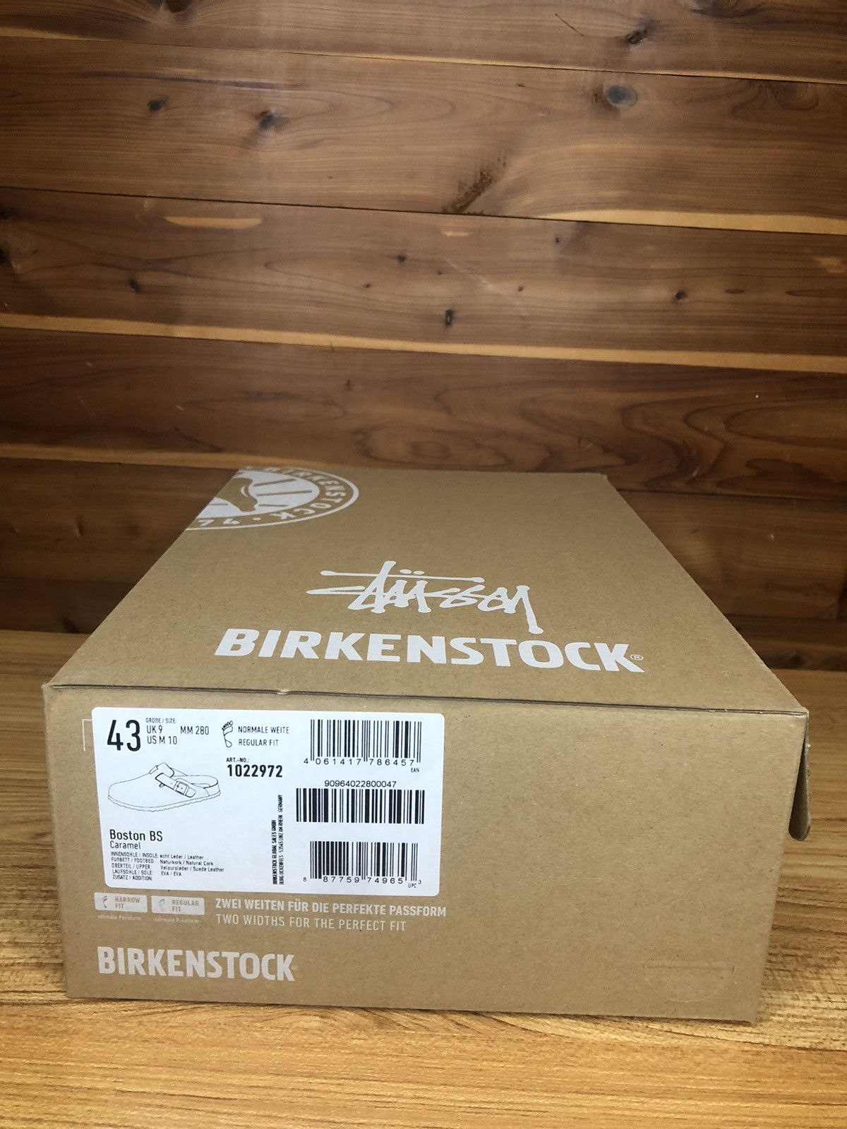 Birkenstock × Stussy Stussy Birkenstock Caramel Boston Clog Size US 10 / EU 43 - 9 Thumbnail