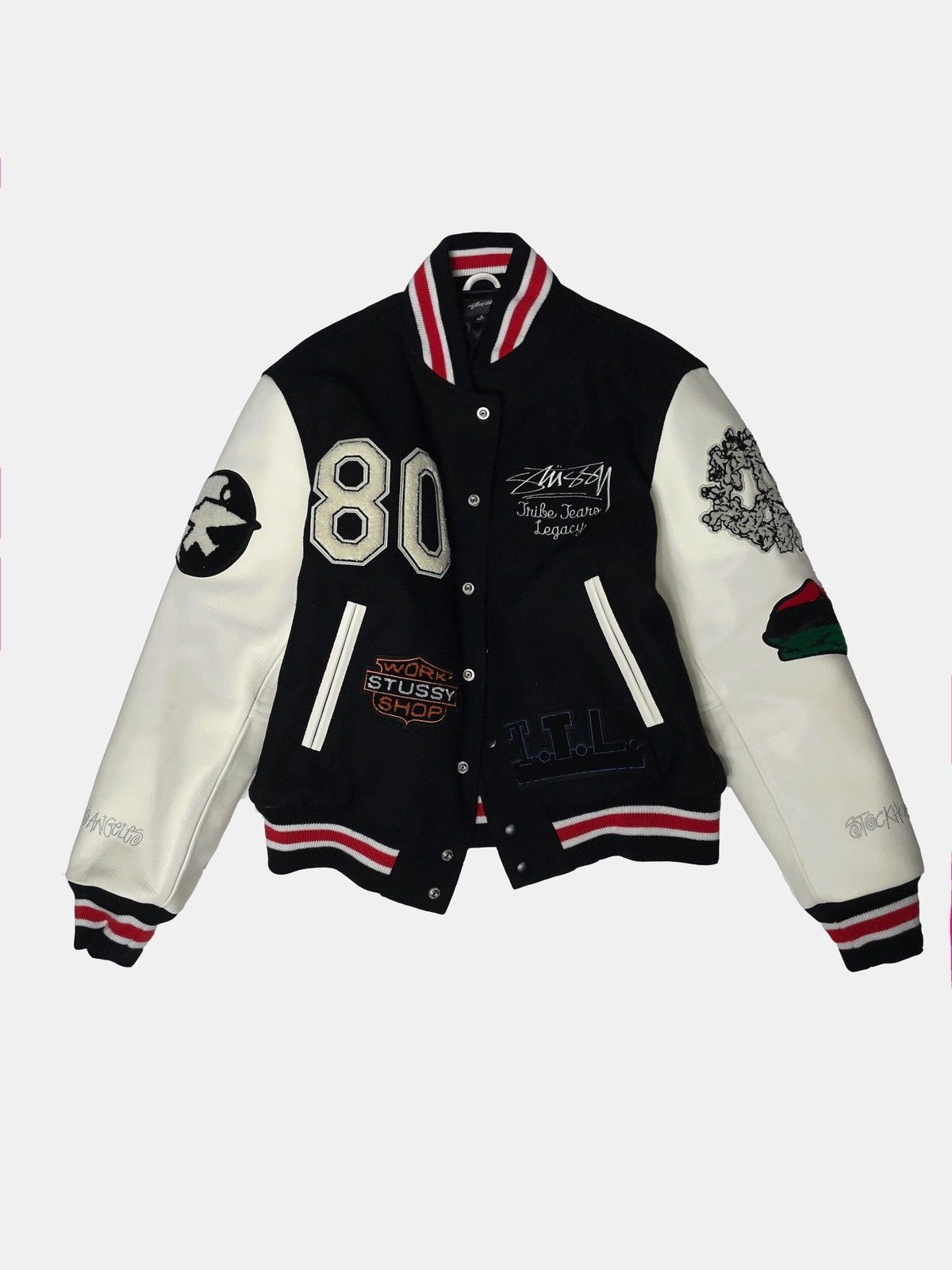 Our Legacy Stussy x Our Legacy x Denim Tears Varsity Jacket | Grailed