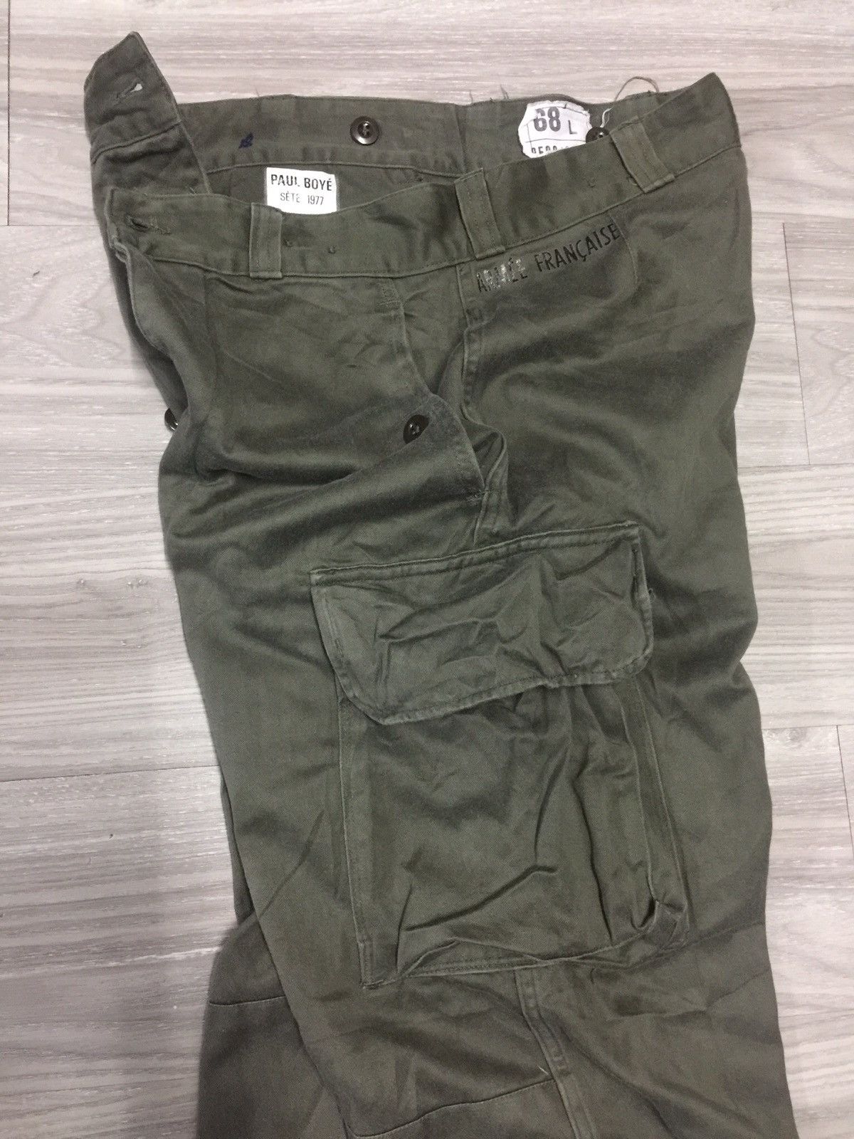 Vintage Vintage French Army Paul Boye 1977 Cargo Pant Size US 28 / EU 44 - 12 Thumbnail