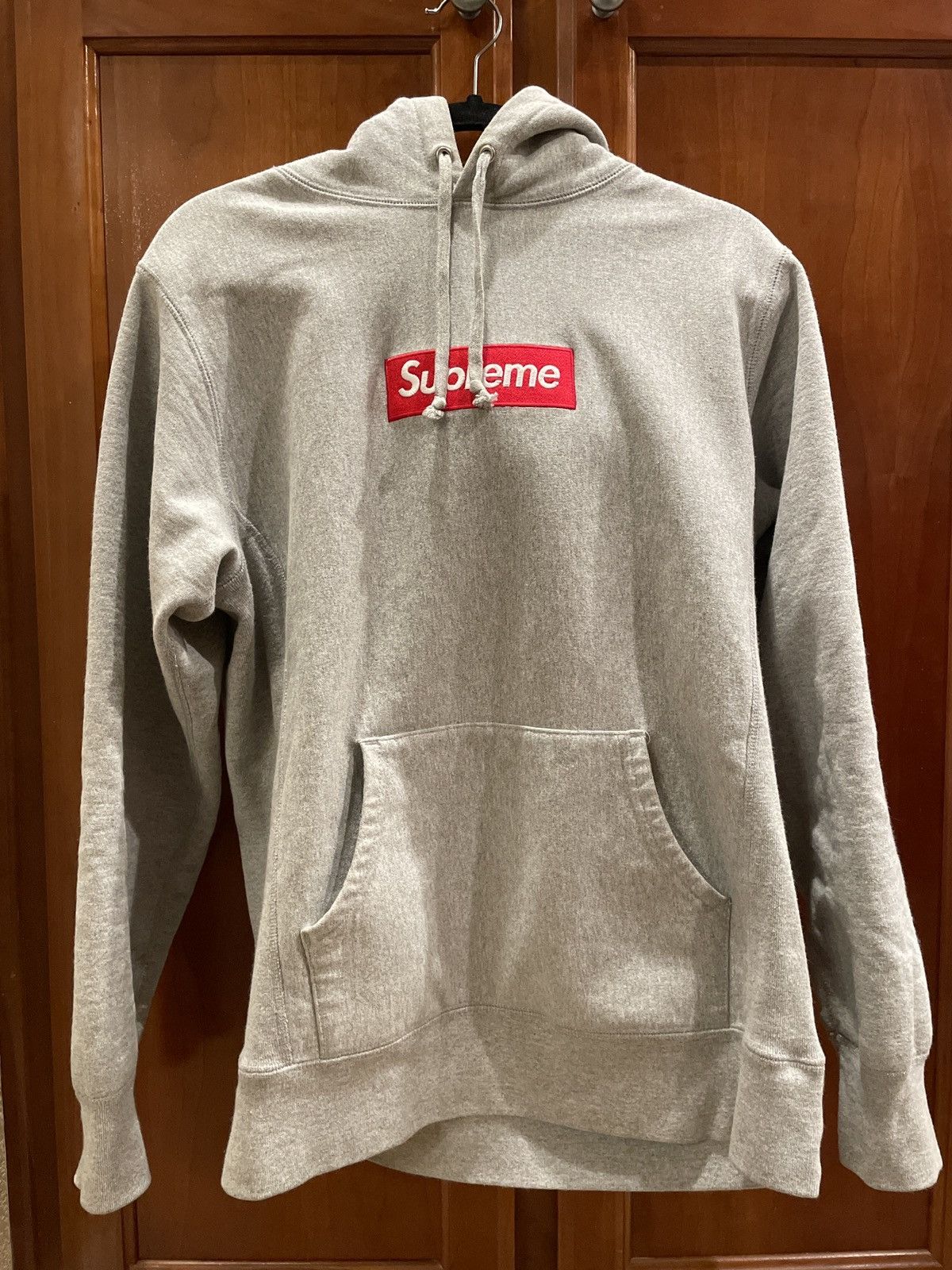 Supreme Supreme FW 16 Grey Box Logo Hoodie | Grailed