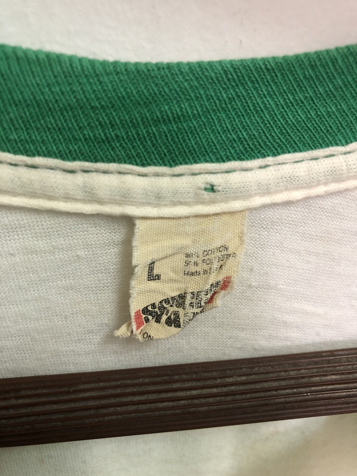 Vintage Vintage 80’s ringer screen star tag tshirt Size US L / EU 52-54 / 3 - 5 Thumbnail