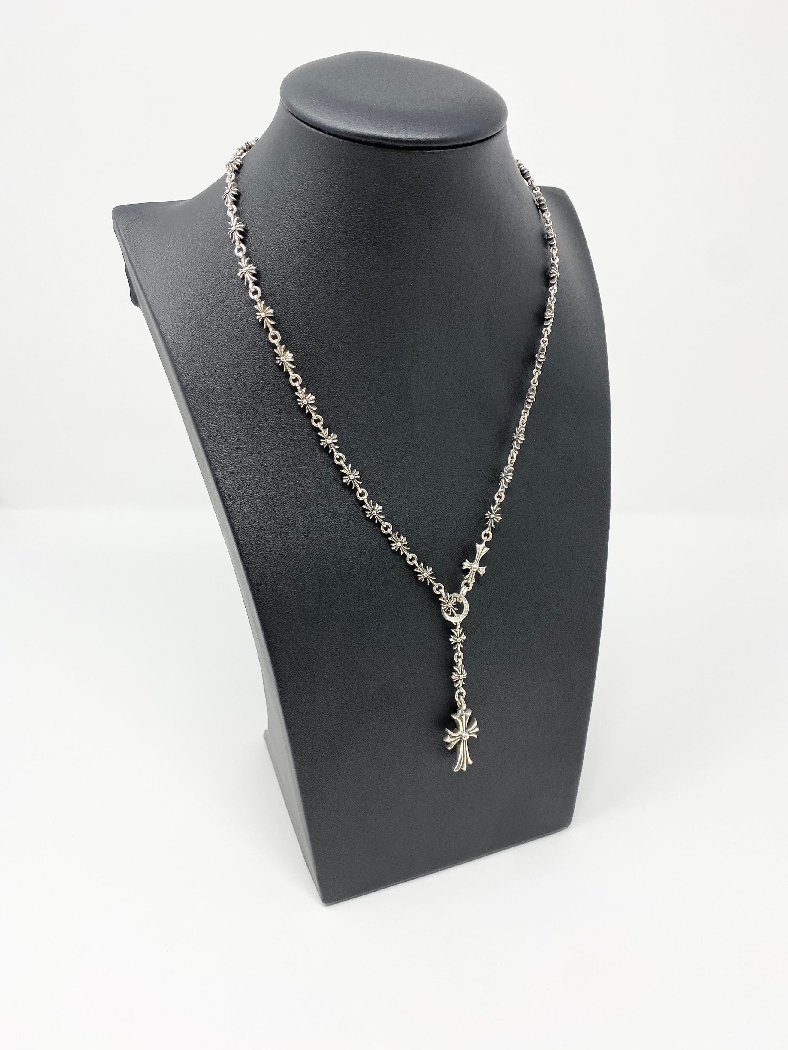 Chrome Hearts Rosary Chain Necklace 22"