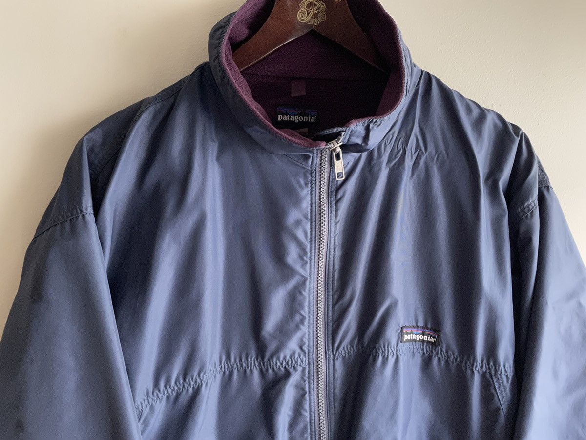 Vintage Patagonia Bomber Jacket Navy Fleece Lined Medium