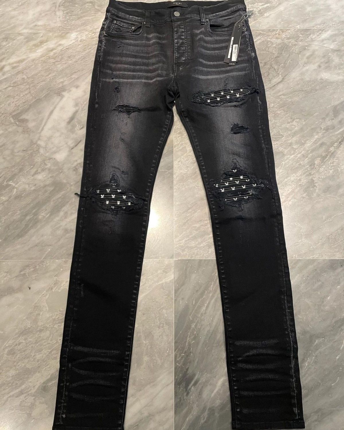 Amiri Amiri Antique Black Playboy MX1 Jeans 31-34 | Grailed