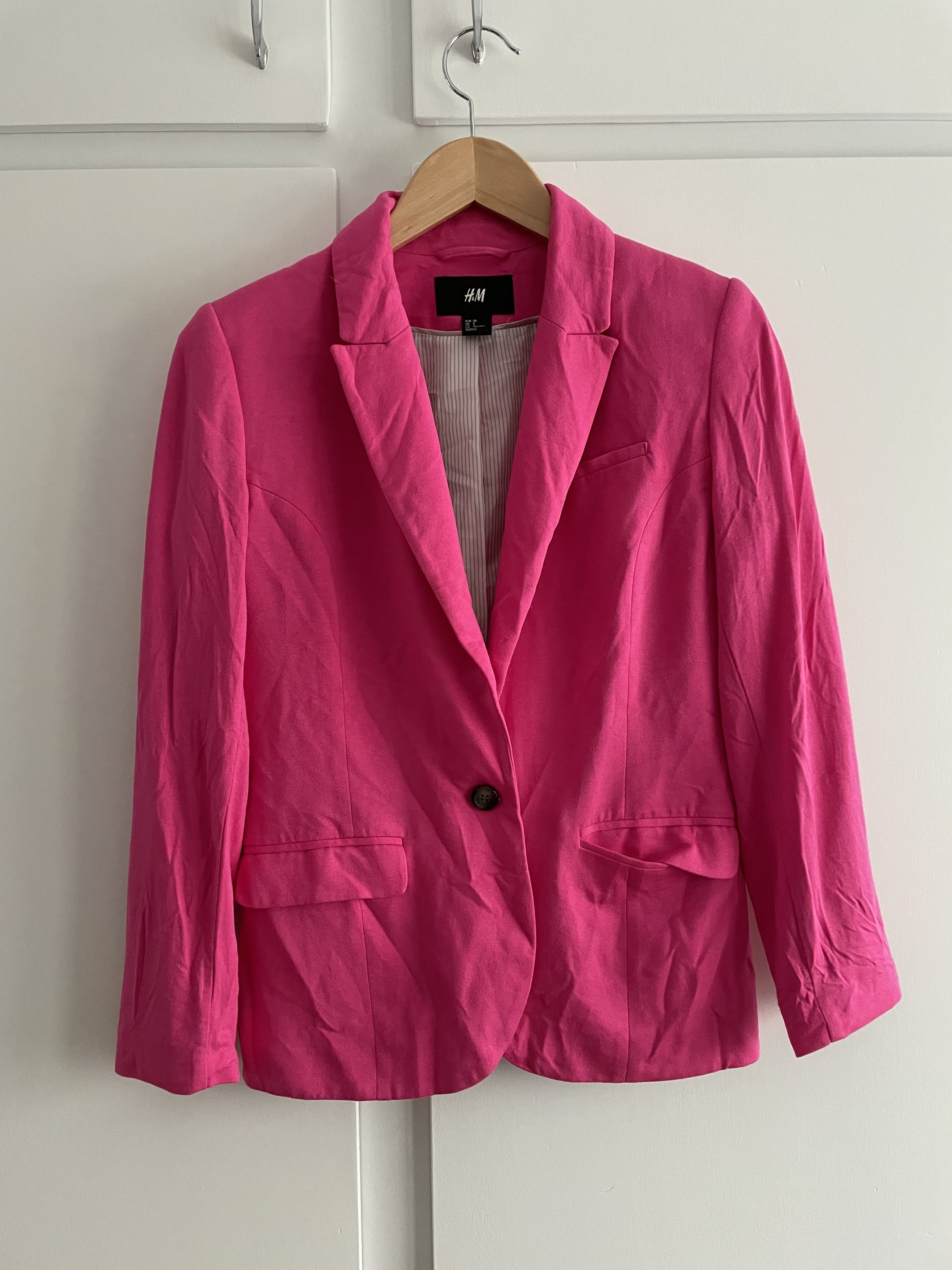 light pink blazer h&m