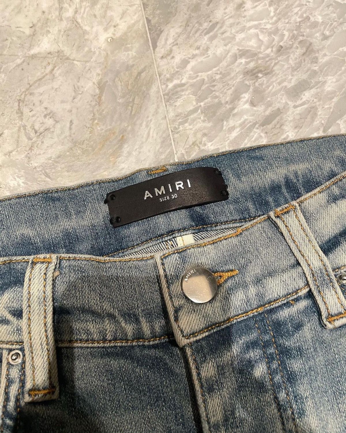 Amiri Amiri Clay Indigo Bandana Print Jeans 32/33/36 Size US 36 / EU 52 - 5 Thumbnail