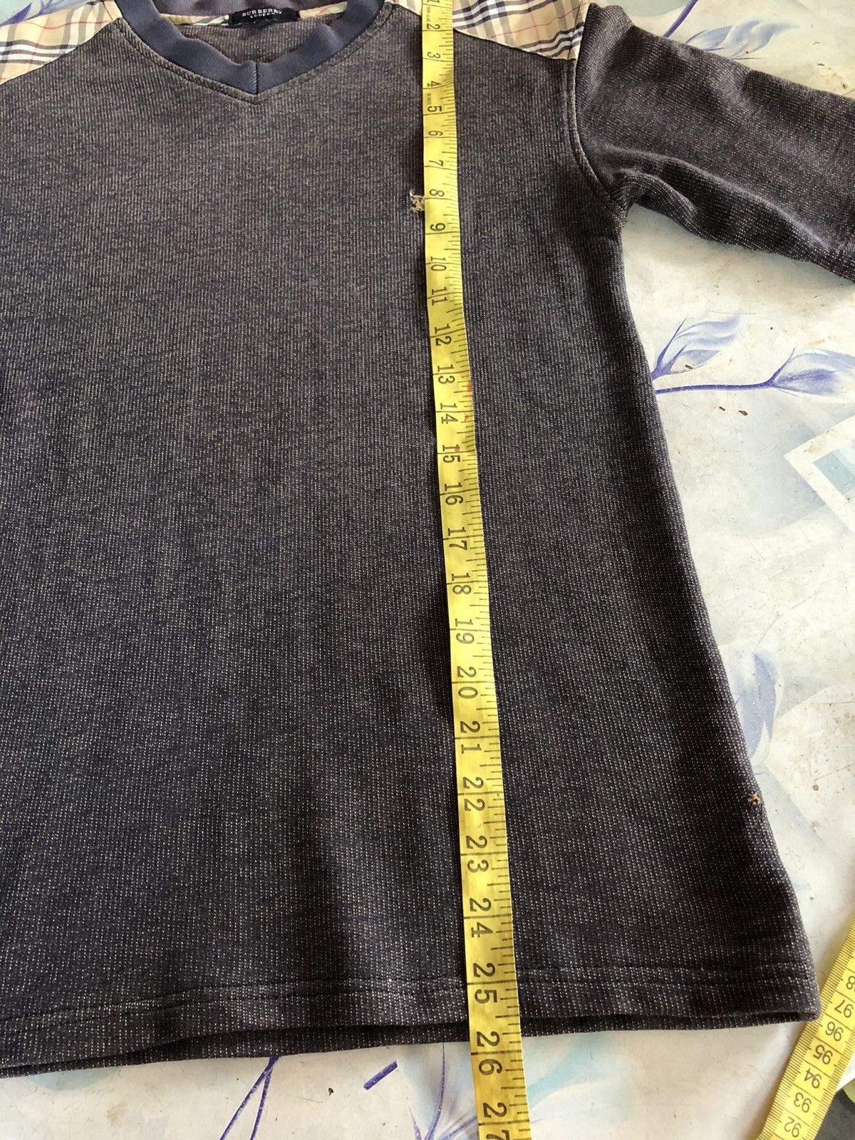 Burberry × Burberry Prorsum Burberry V Neck Tee Size US S / EU 44-46 / 1 - 5 Thumbnail