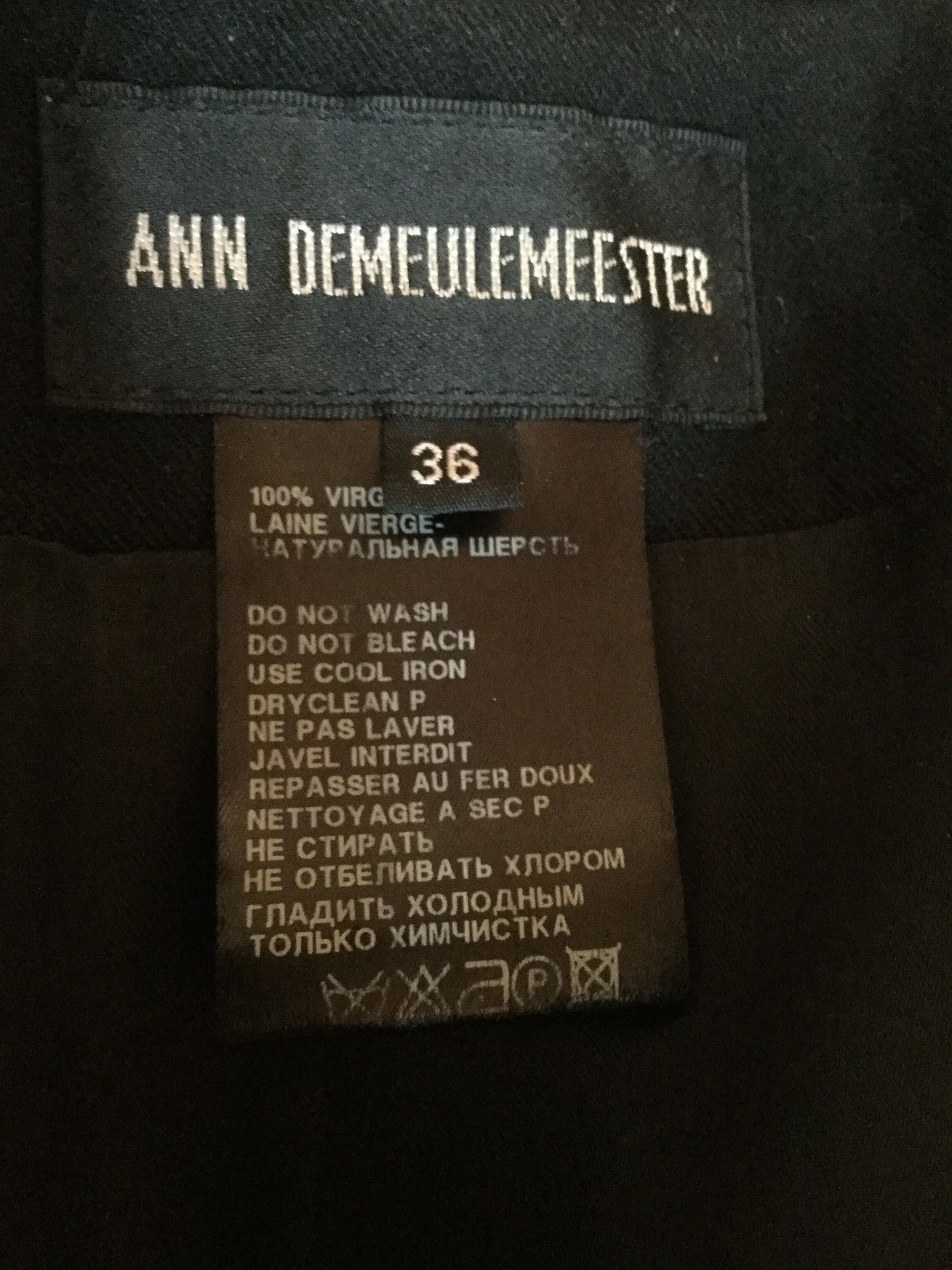Ann Demeulemeester Asymmetric Double-Breasted coat Size S / US 4 / IT 40 - 7 Thumbnail