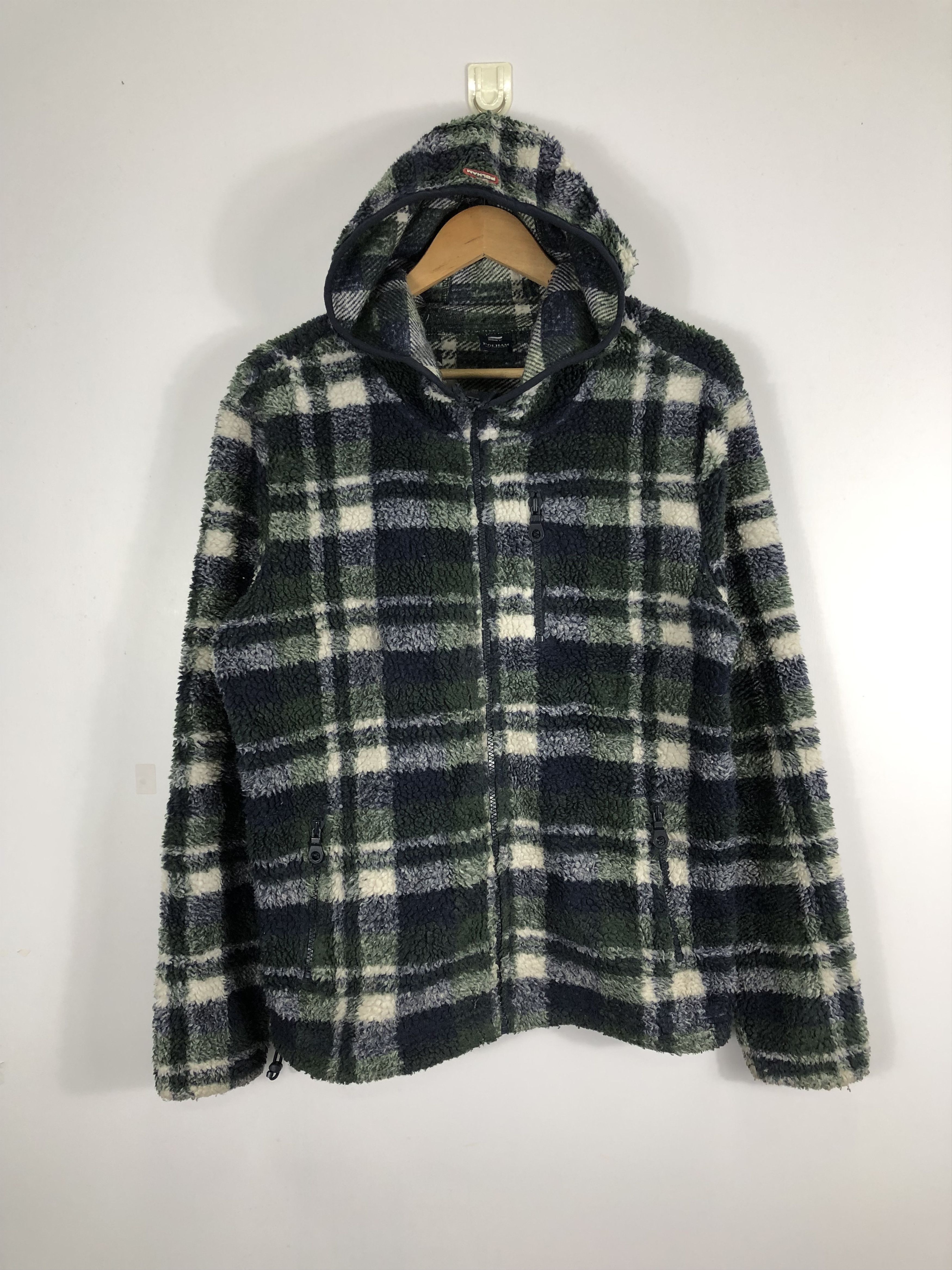 Japanese Brand × Vintage Vintage Polham Fleece Hoodie Jacket Size US M / EU 48-50 / 2 - 1 Thumbnail