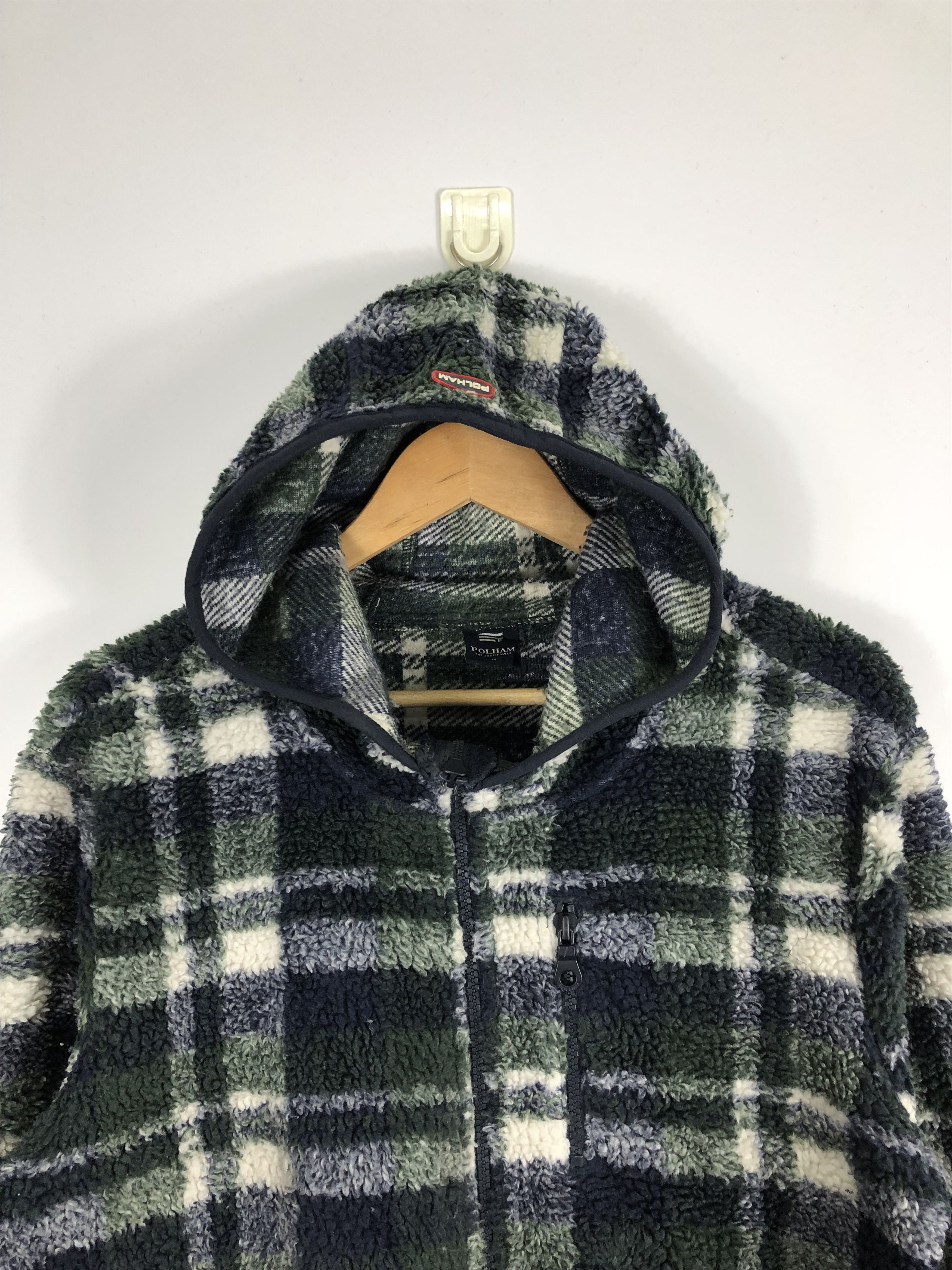 Japanese Brand × Vintage Vintage Polham Fleece Hoodie Jacket Size US M / EU 48-50 / 2 - 2 Thumbnail