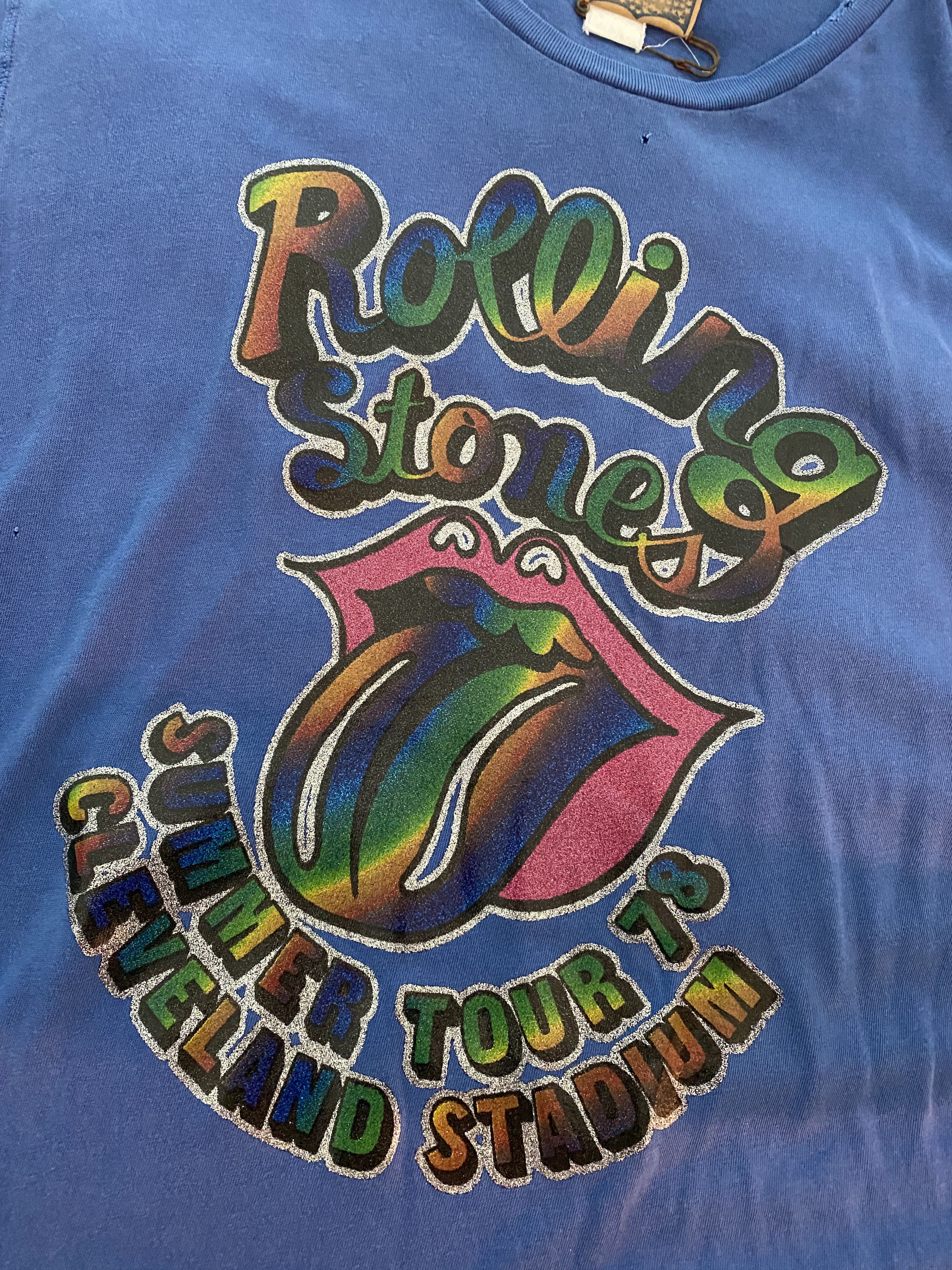 MadeWorn DISTRESSED ROLLING STONES T-SHIRT Size US XXL / EU 58 / 5 - 3 Thumbnail