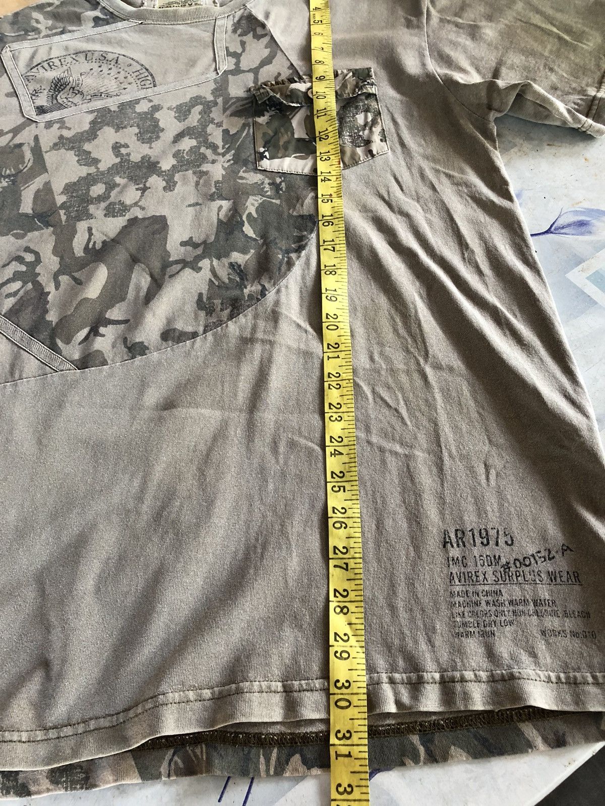Avirex Rare Avirex Camo Patchwork Tee Size US XL / EU 56 / 4 - 7 Thumbnail
