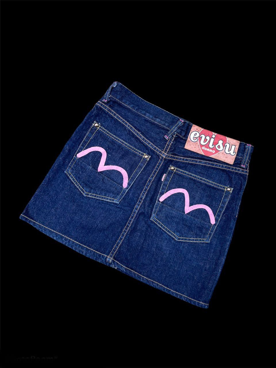 Evisu × Japanese Brand × Vintage Evisu Donna Denim Skirt Size ONE SIZE - 5 Thumbnail