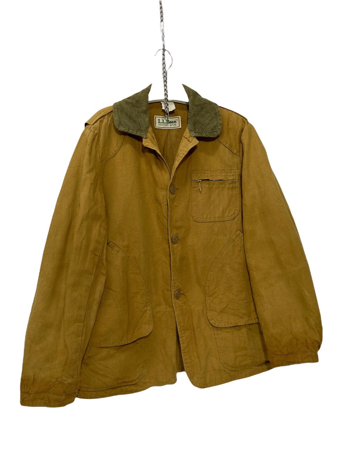 L.L. Bean 🕊Made in USA Vtg L.L Bean Hunting Jacket Cotton Duck 20🟩 Size US L / EU 52-54 / 3 - 2 Thumbnail