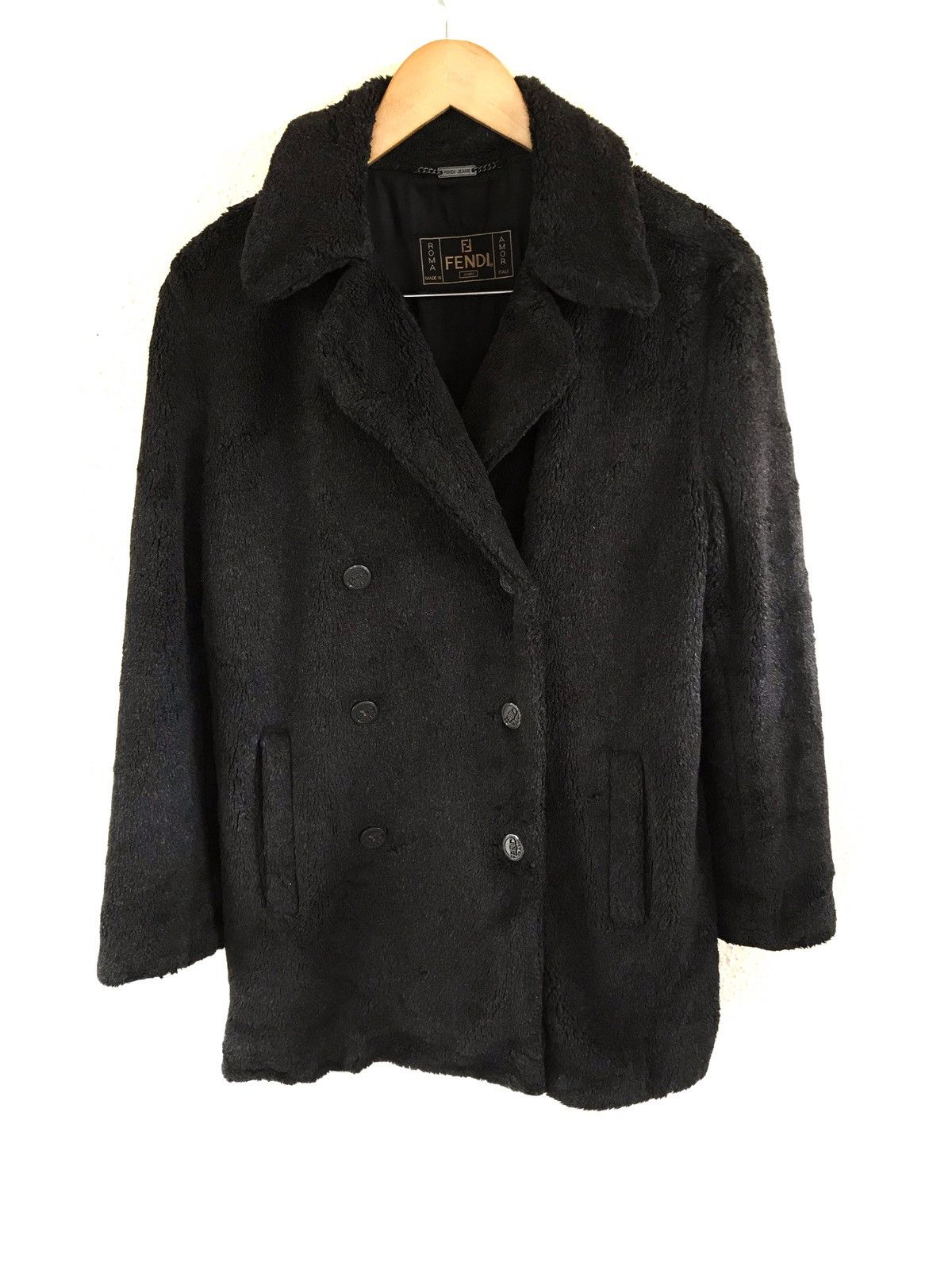 Fendi FENDI Jeans Boa Coat/ Fur Jacket Made in Italy Size US M / EU 48-50 / 2 - 5 Thumbnail