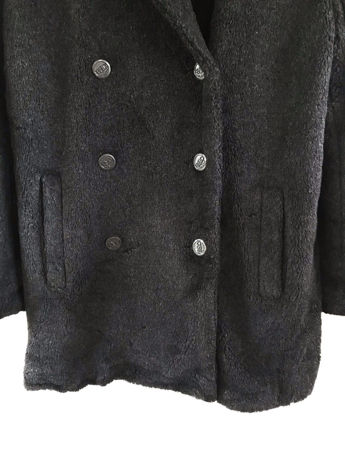 Fendi FENDI Jeans Boa Coat/ Fur Jacket Made in Italy Size US M / EU 48-50 / 2 - 6 Thumbnail