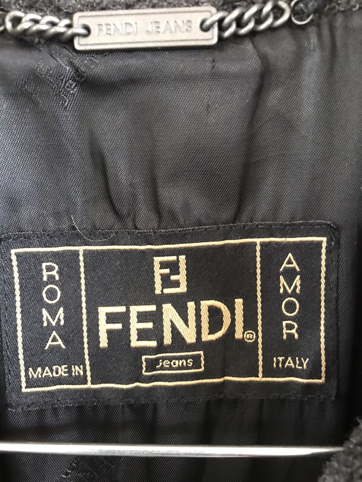 Fendi FENDI Jeans Boa Coat/ Fur Jacket Made in Italy Size US M / EU 48-50 / 2 - 7 Thumbnail