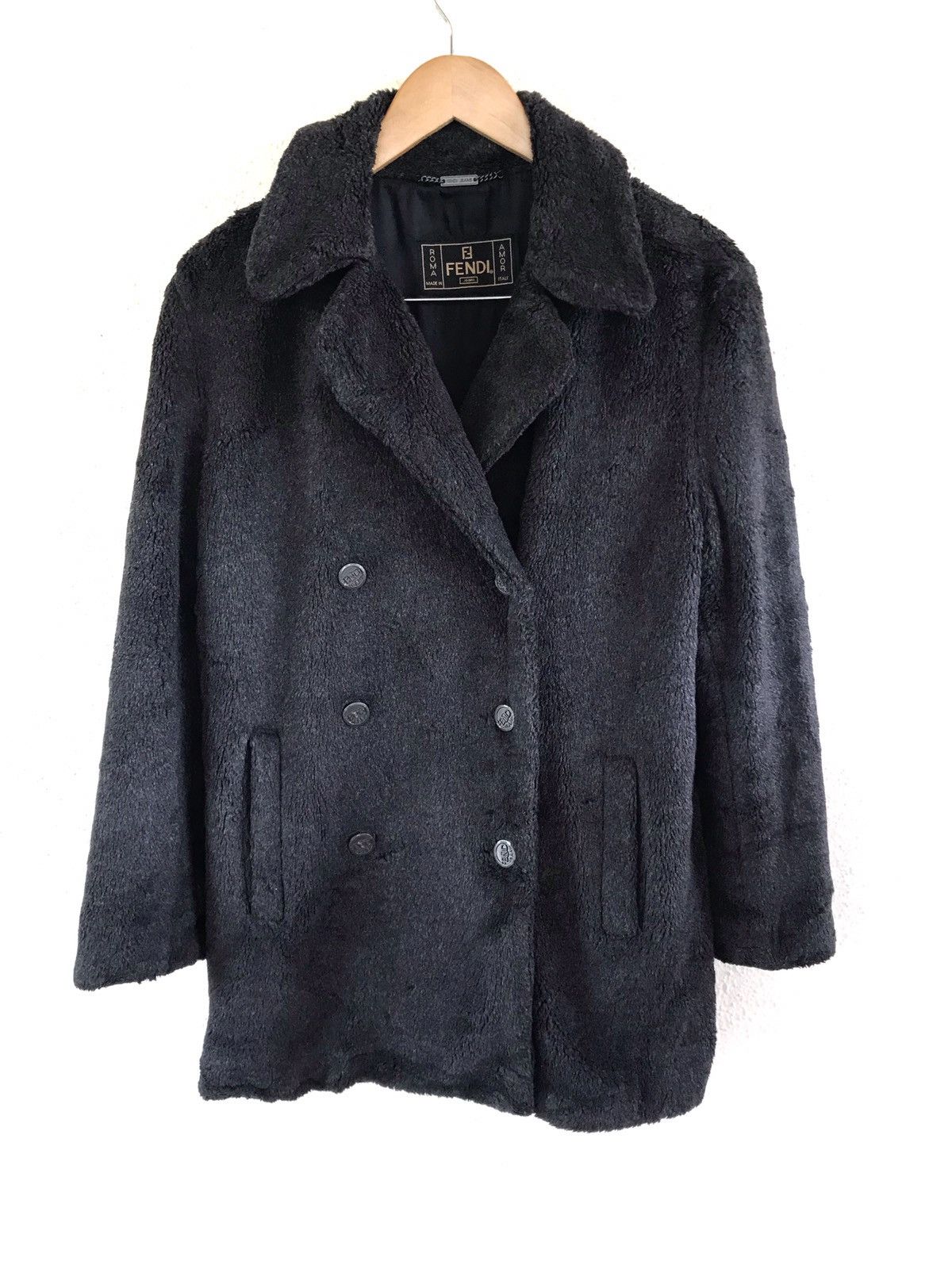 Fendi FENDI Jeans Boa Coat/ Fur Jacket Made in Italy Size US M / EU 48-50 / 2 - 1 Thumbnail
