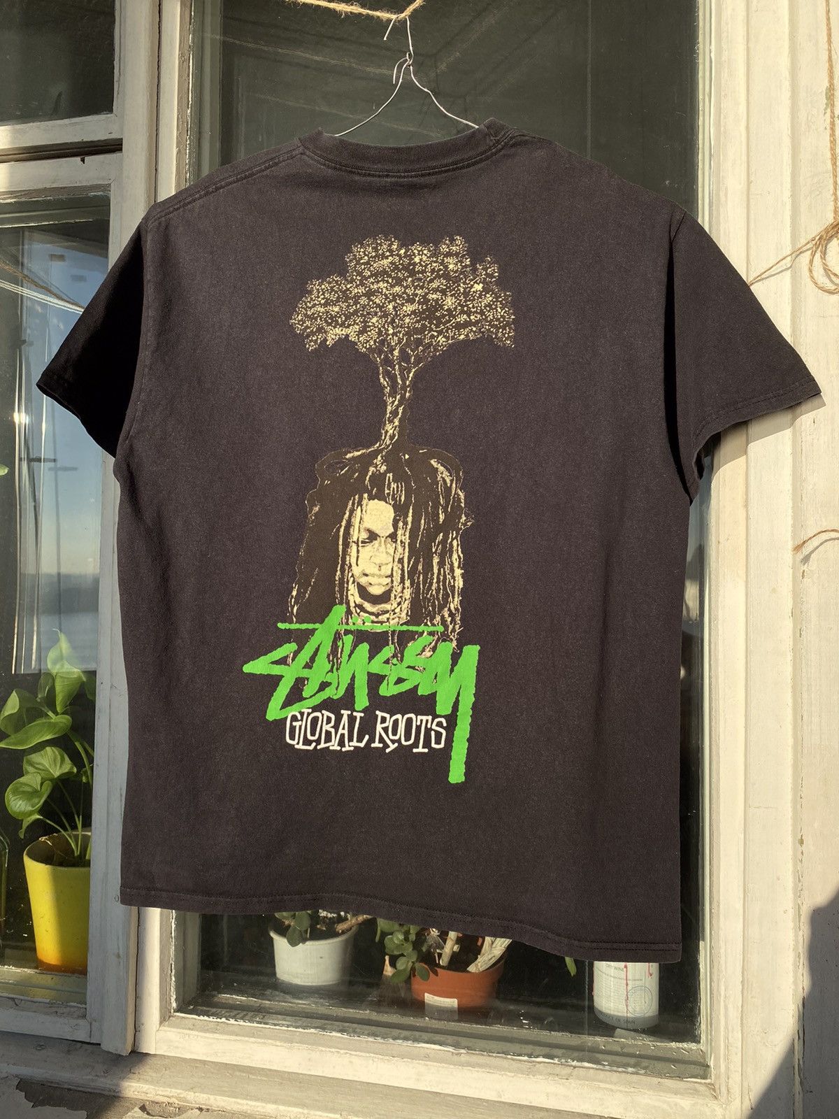 Stussy × Vintage Vintage Stussy T-shirt global roots | Grailed