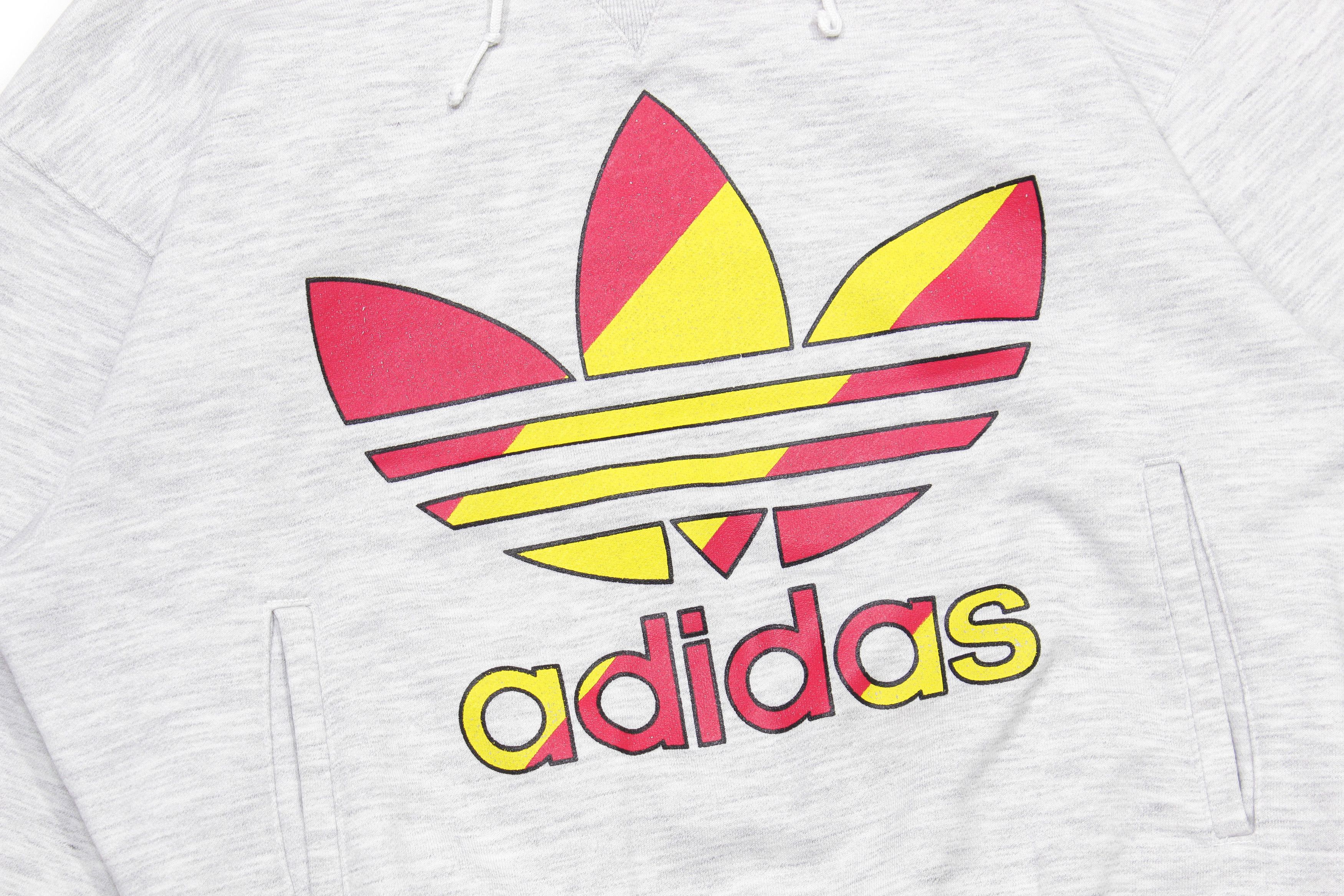 Adidas 90S Big Logo Hoodie Made in Japan Size US L / EU 52-54 / 3 - 3 Thumbnail