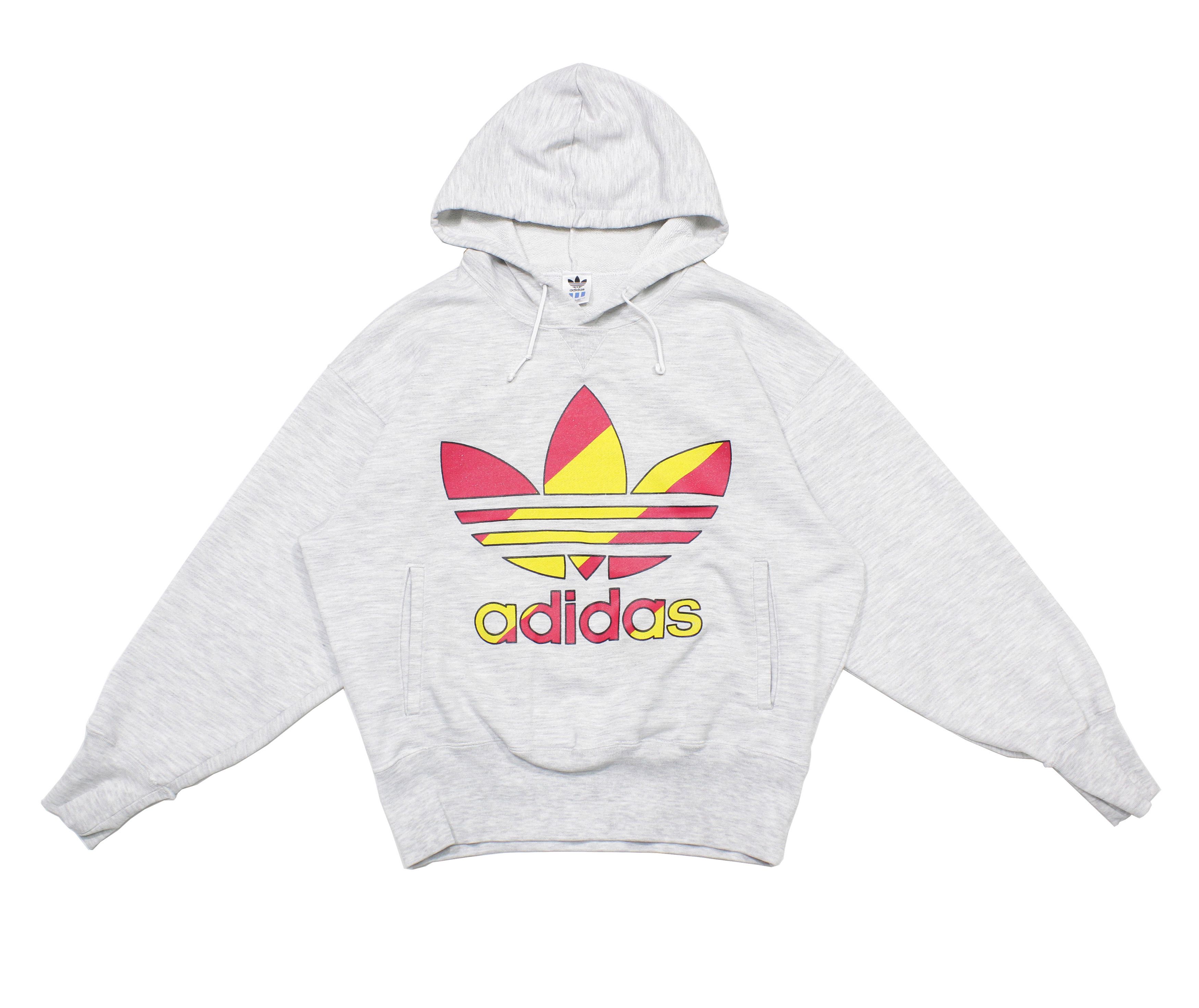 Adidas 90S Big Logo Hoodie Made in Japan Size US L / EU 52-54 / 3 - 1 Thumbnail